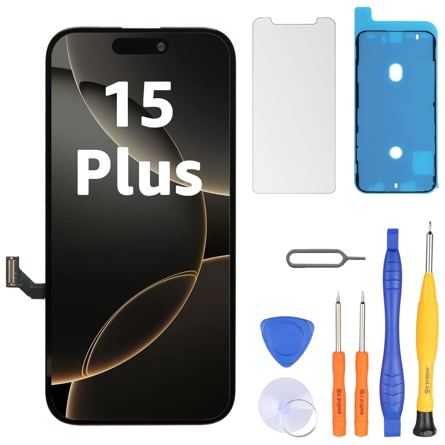 LL TRADER Schermo LCD 6,7'' per iPhone 15 Plus e Kit di Riparazione - immagine 1