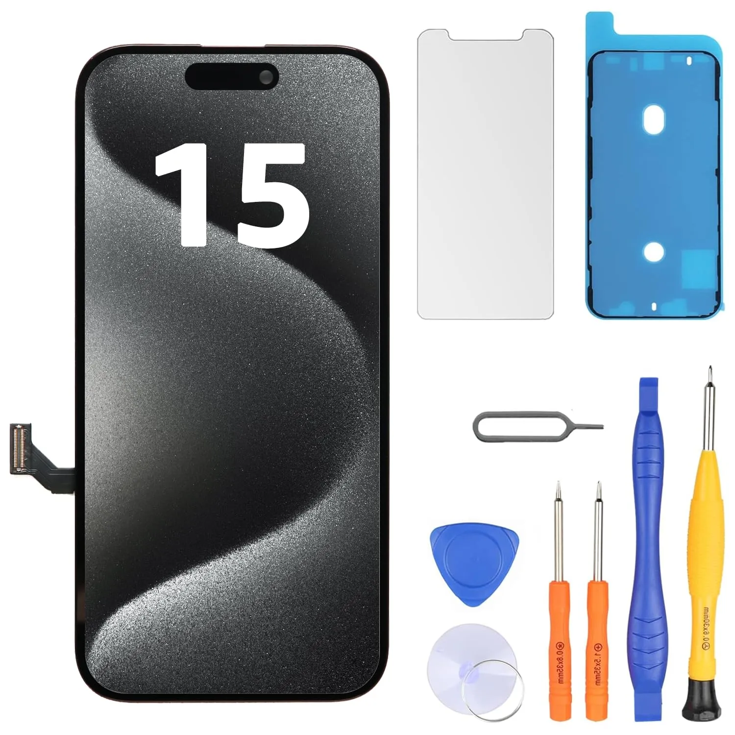 LL TRADER Schermo LCD 6,1'' per iPhone 15 e Kit di Riparazione - immagine 1