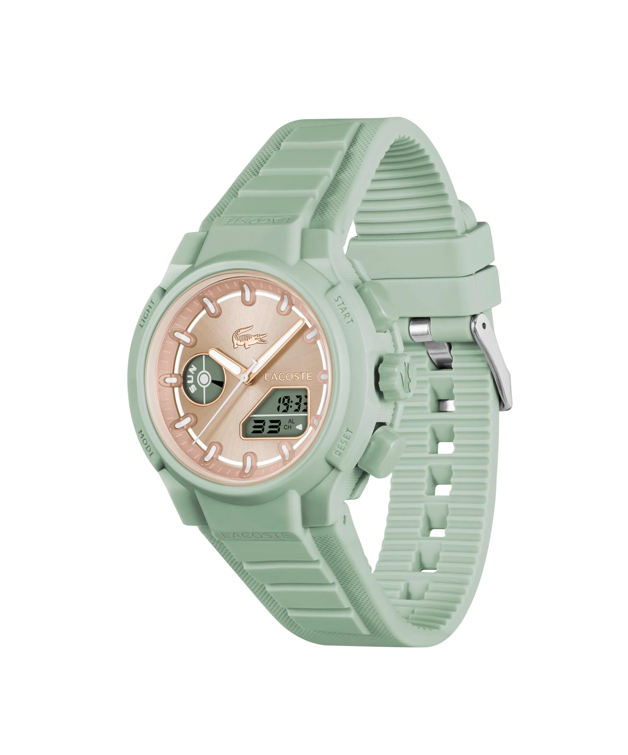 Lacoste LC33 Orologio Donna Analogico-Digitale con Cinturino in Silicone Verde - 2001433 - immagine 2