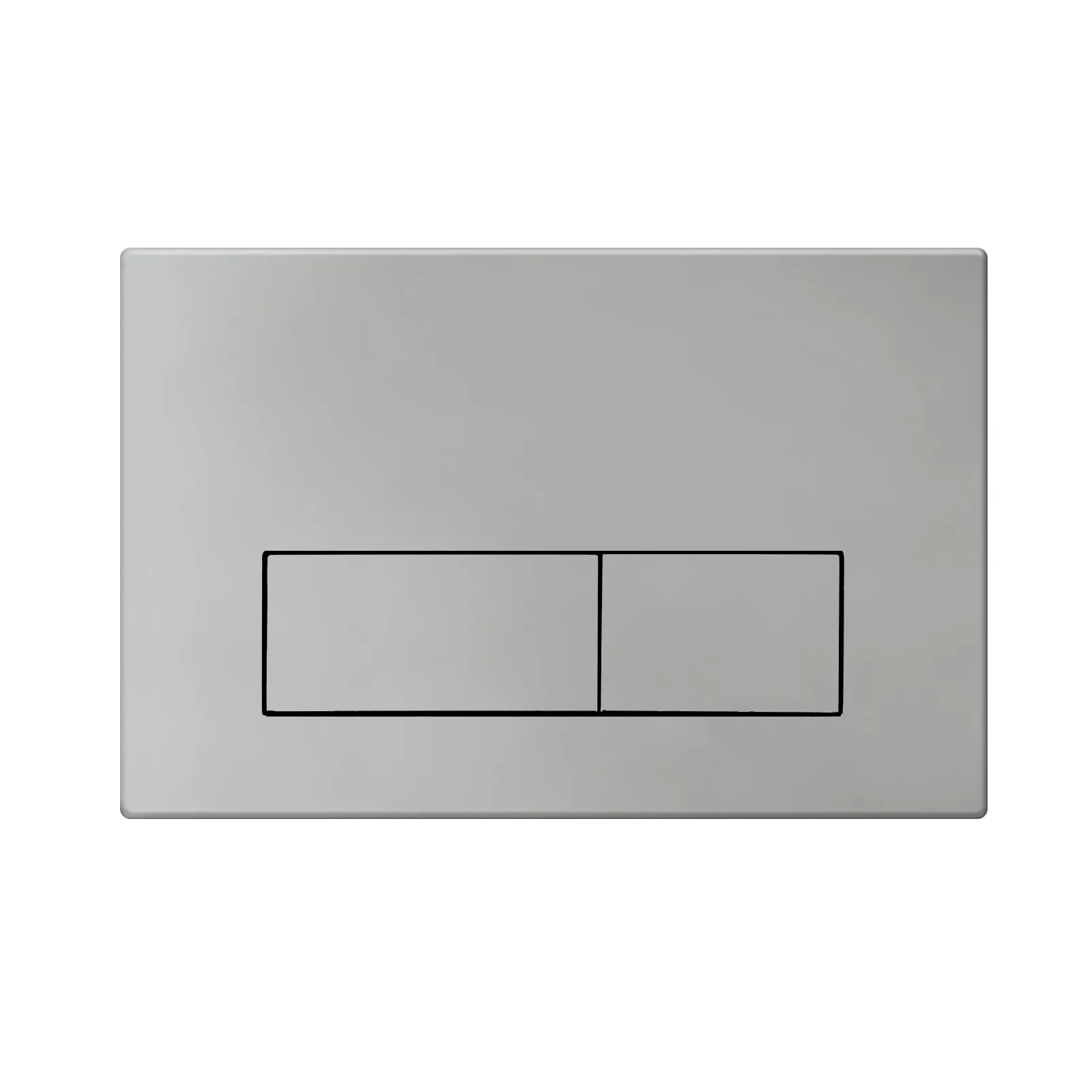 Mendorio Placca di Comando WC per Geberit Sigma 01/20/30, Argento Opaco - immagine 1