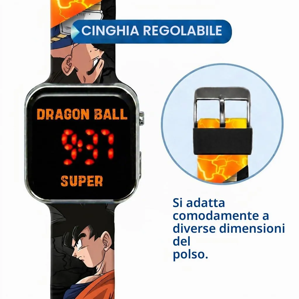 Kids Licensing Orologio Digitale a LED Dragon Ball Nero - immagine 3