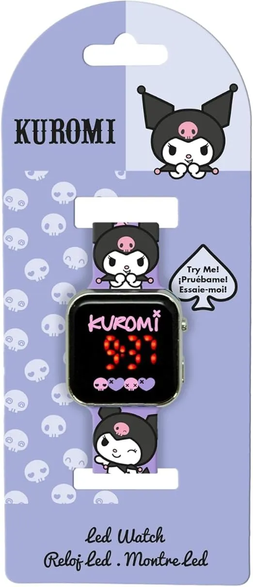 Kids Licensing Orologio Digitale LED Kuromi Viola - immagine 2