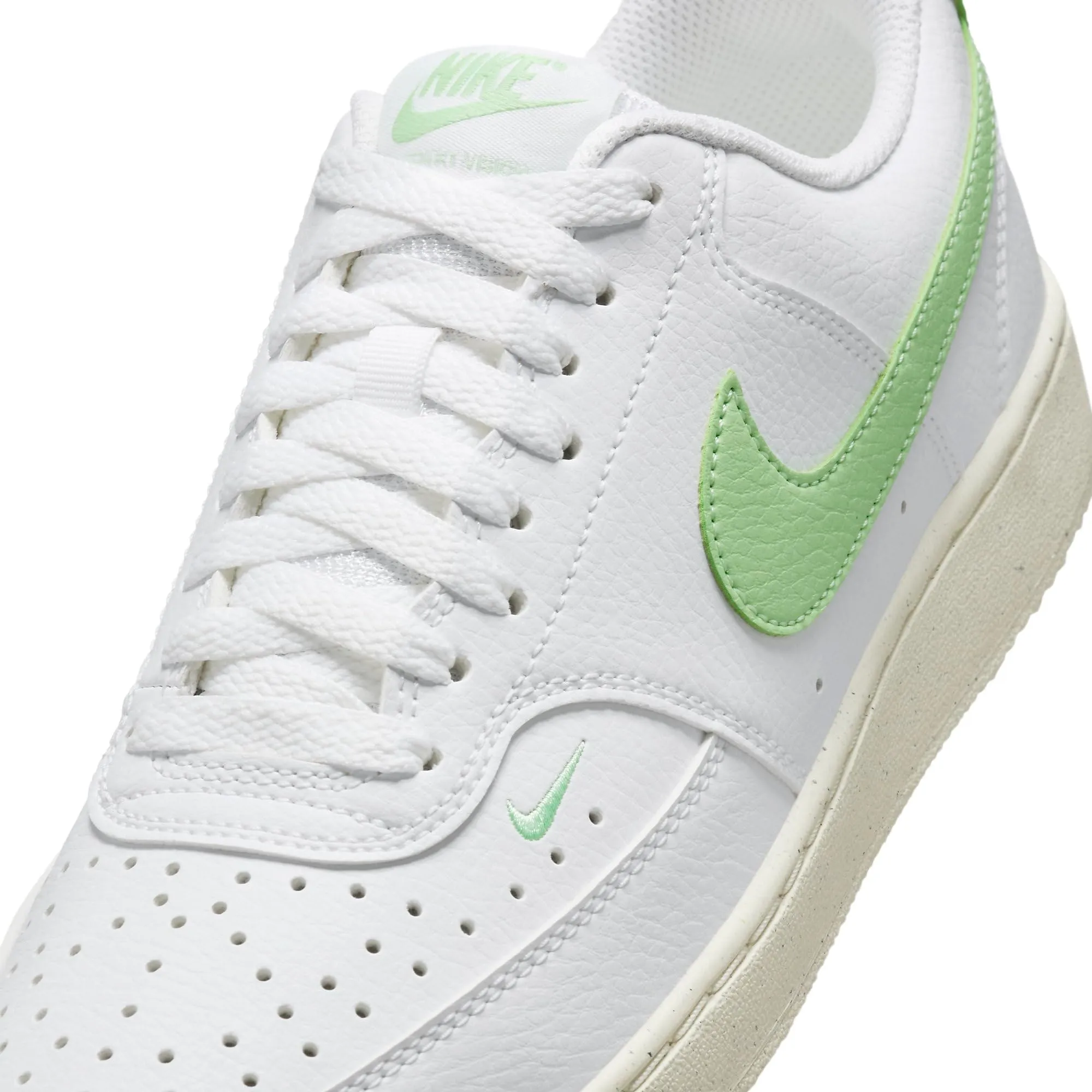 Nike Court Vision Low Next Nature Sneaker FV9952-104 White Vapor Green Sail - immagine 7
