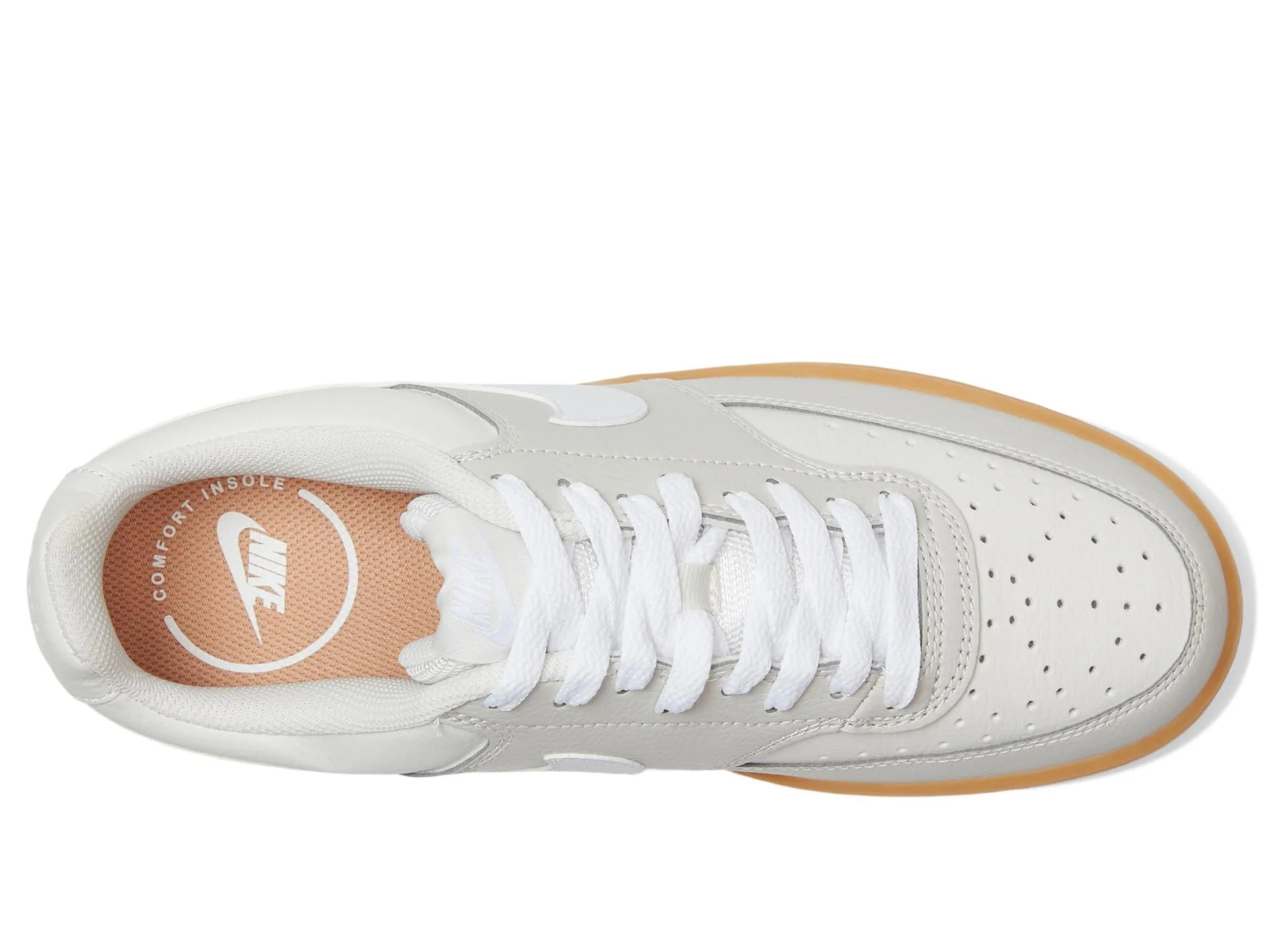 Nike Court Vision Lo Donna IB7939-072 Light Bone/White-Phantom-Gum Yellow EU 38.5 - immagine 2