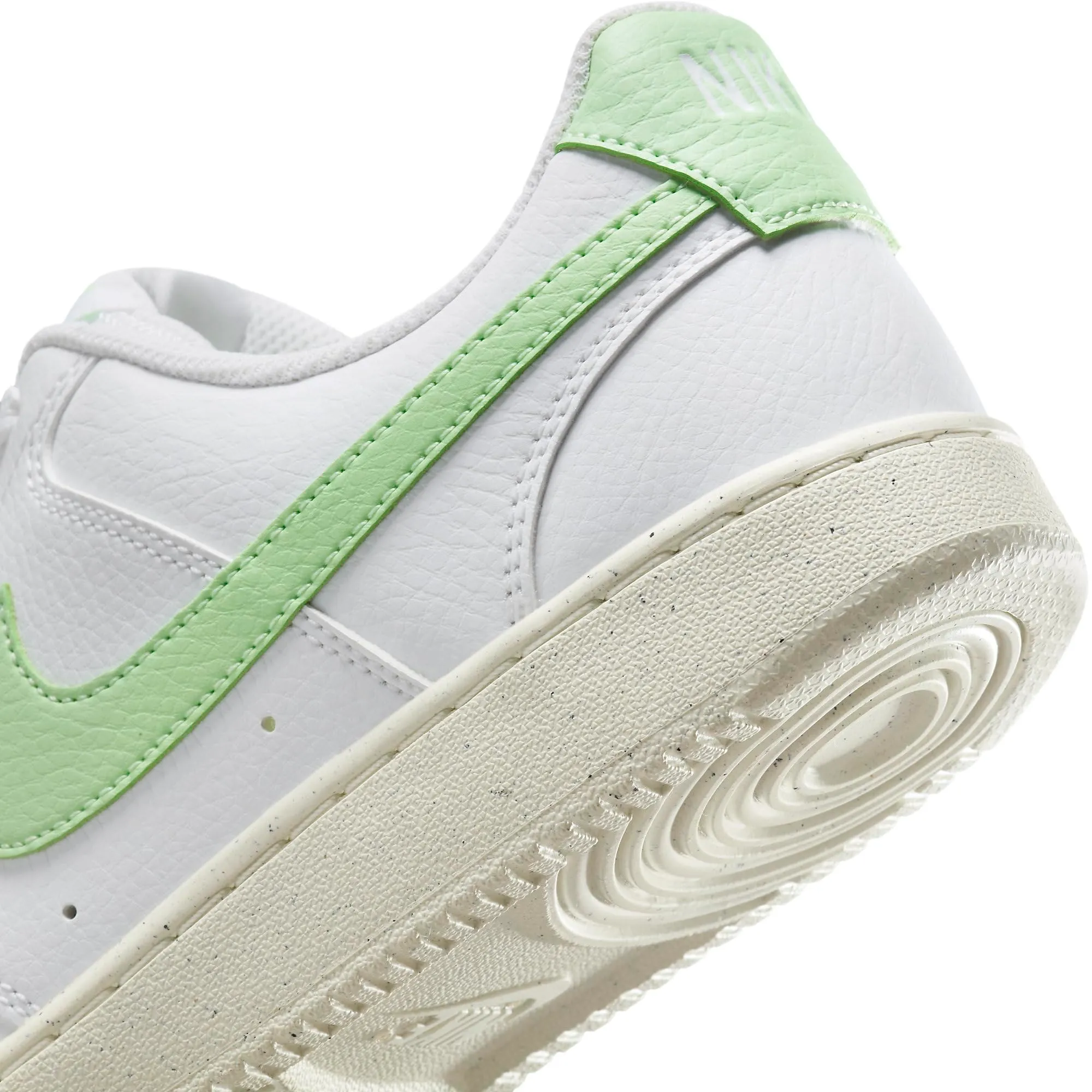 Nike Court Vision Low Next Nature Sneaker - White Vapor Green Sail - FV9952-104 - immagine 8
