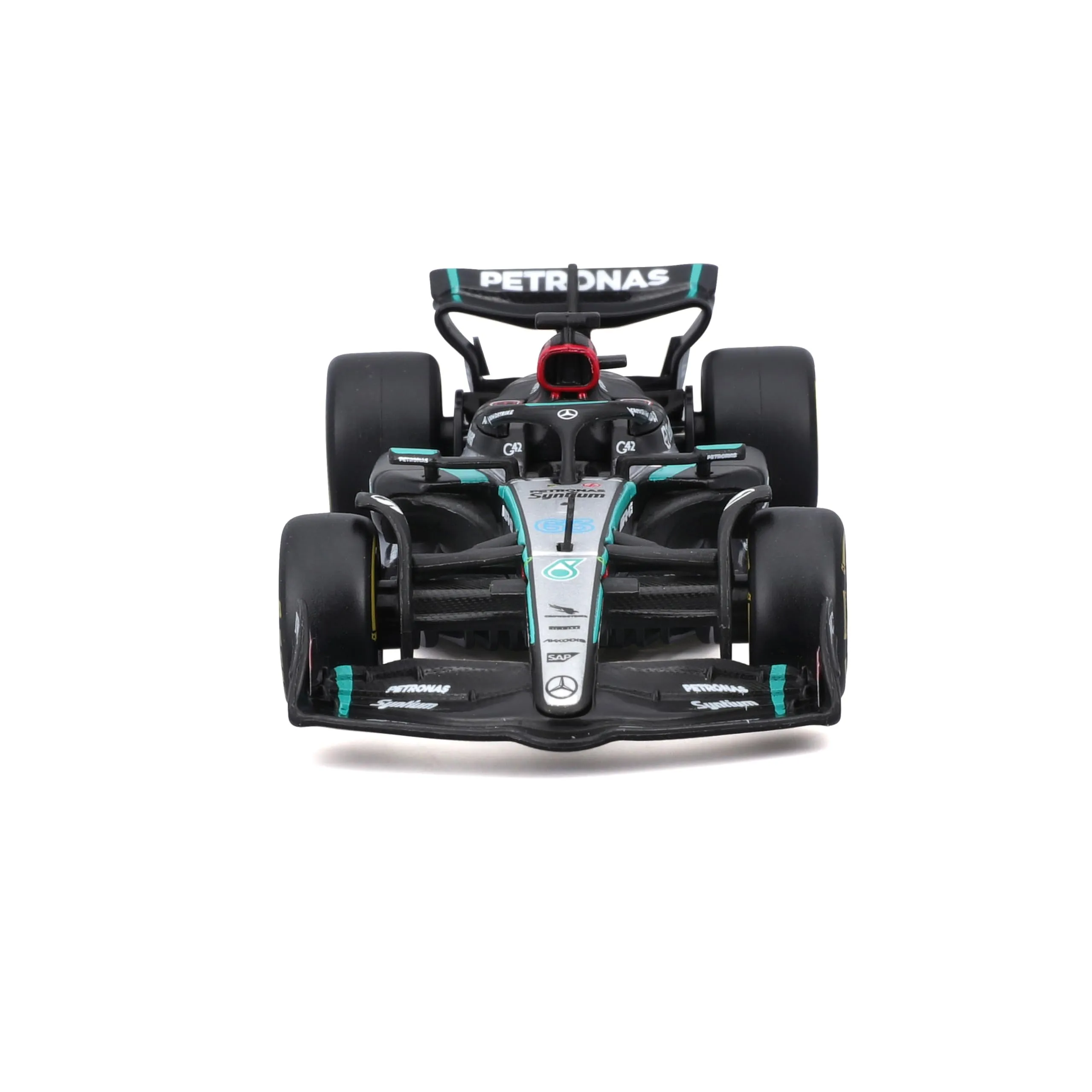 Bburago Mercedes AMG Petronas W15 George Russell #63 2024 1:43 Scale Model - immagine 4