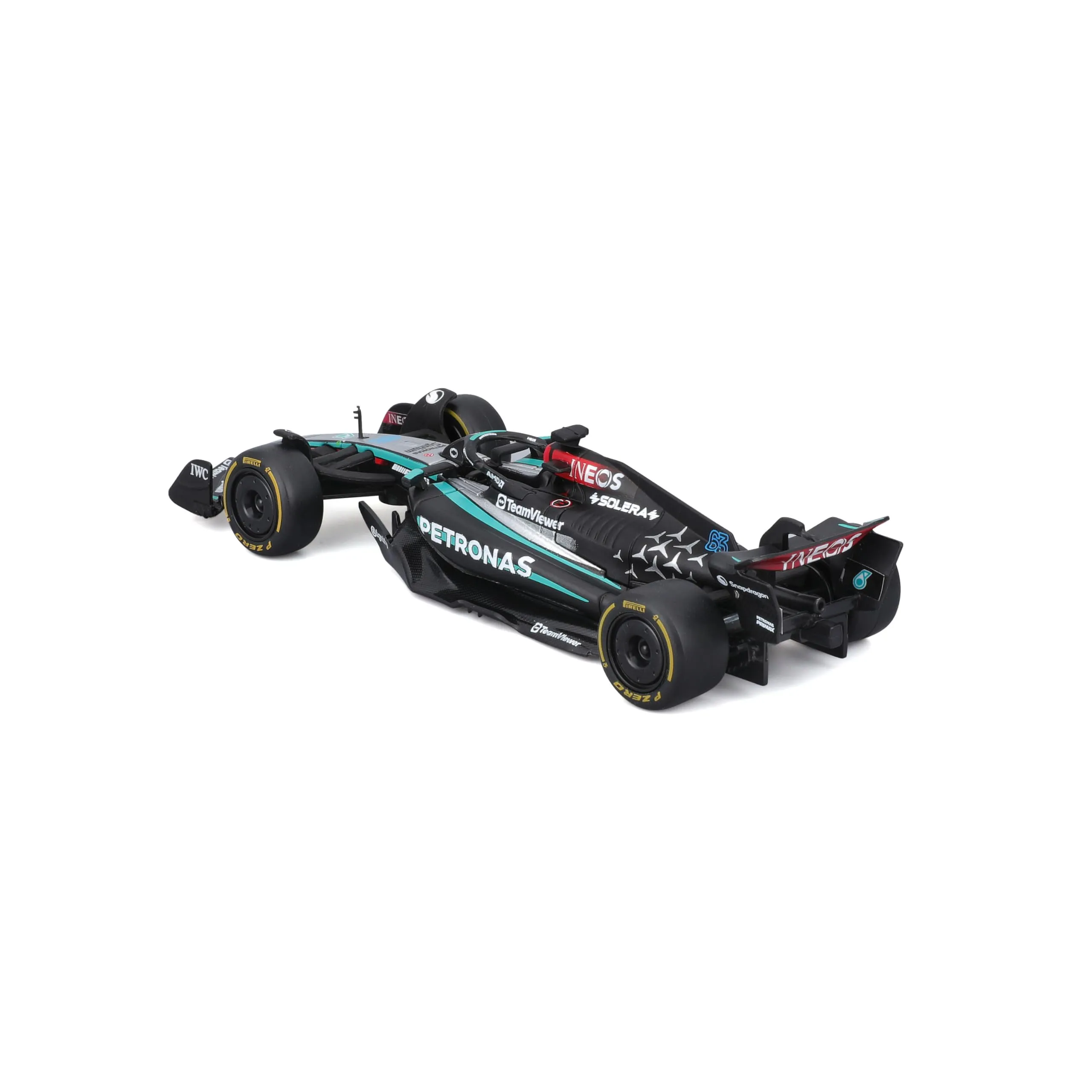 Bburago Mercedes AMG Petronas W15 George Russell #63 2024 1:43 Scale Model - immagine 5