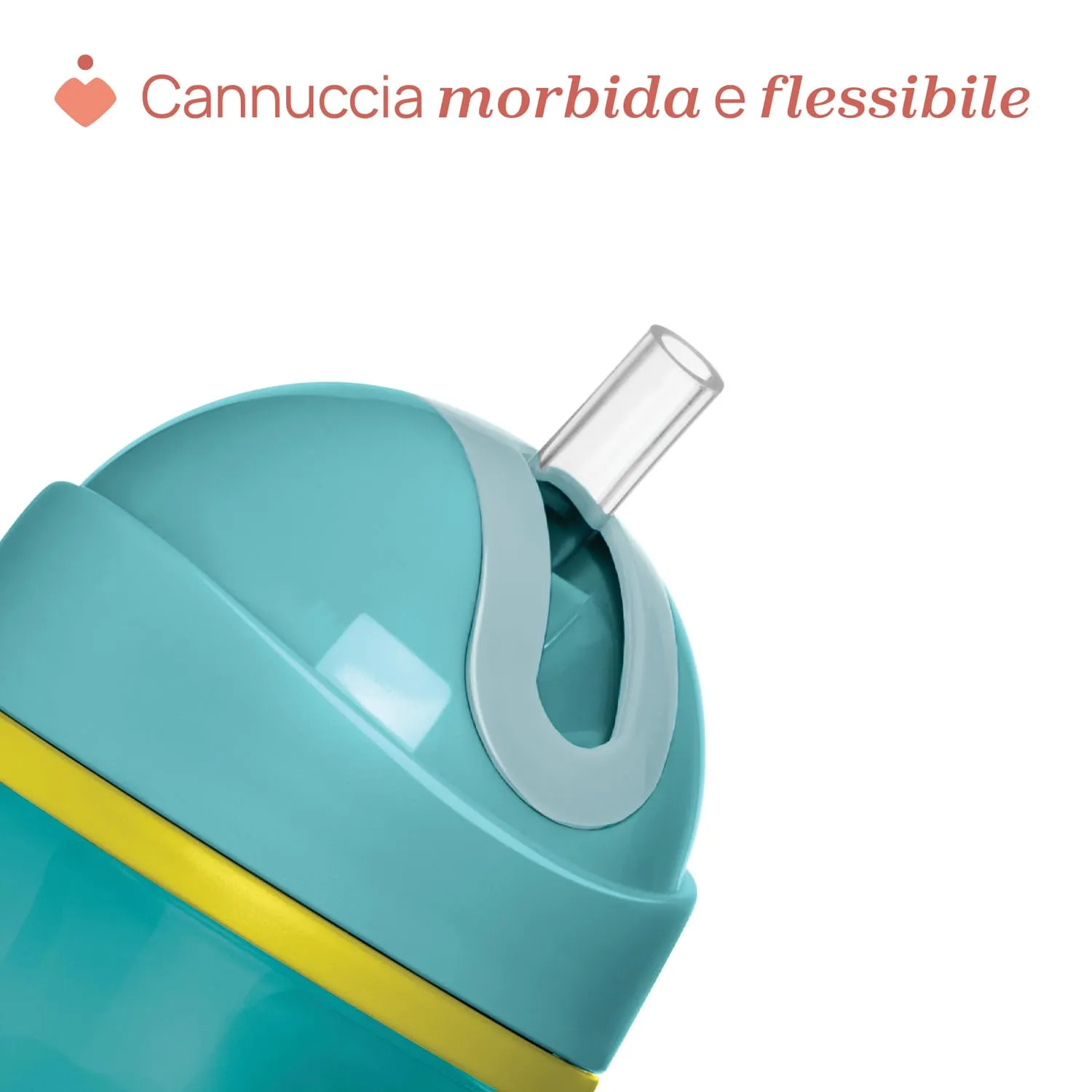 Chicco Sport Cup Bicchiere Antigoccia in Silicone, 266 ml, Azzurro - immagine 4