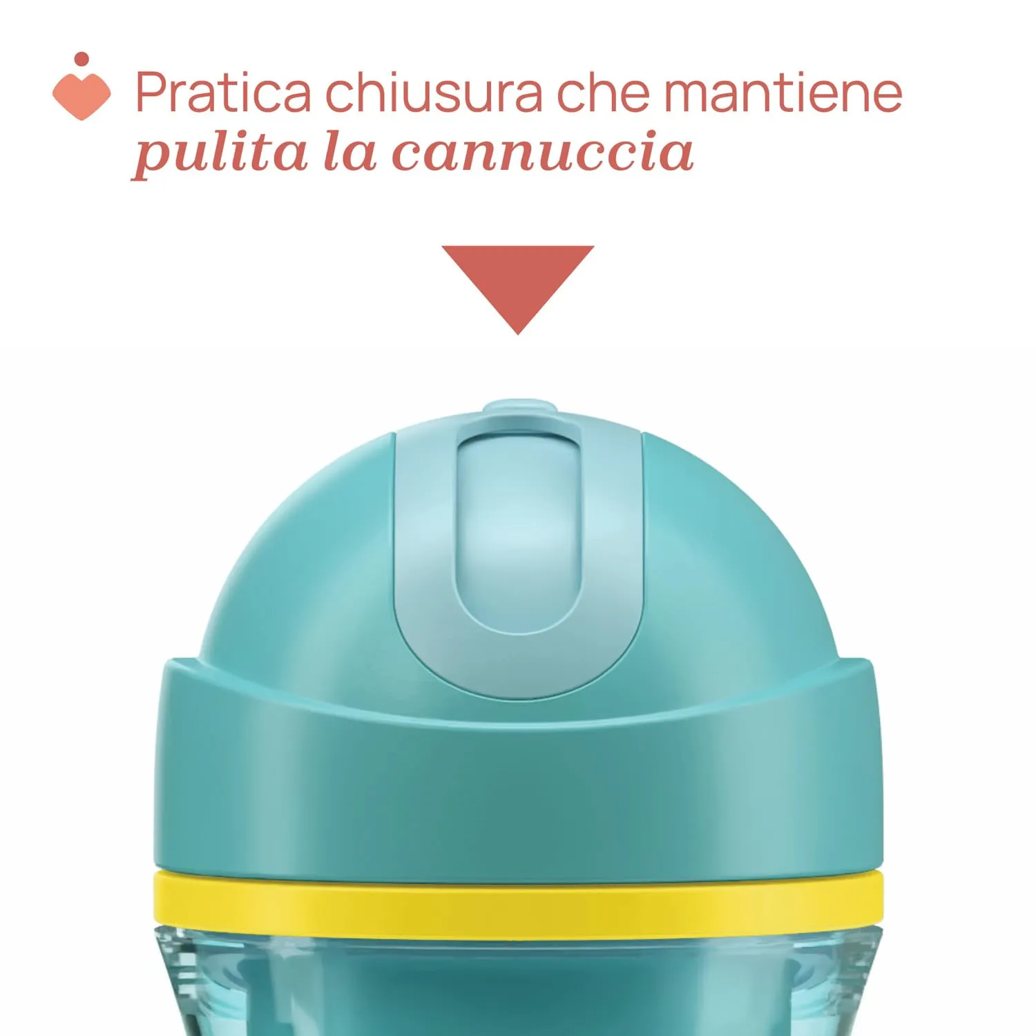 Chicco Sport Cup Bicchiere Antigoccia in Silicone, 266 ml, Azzurro - immagine 6