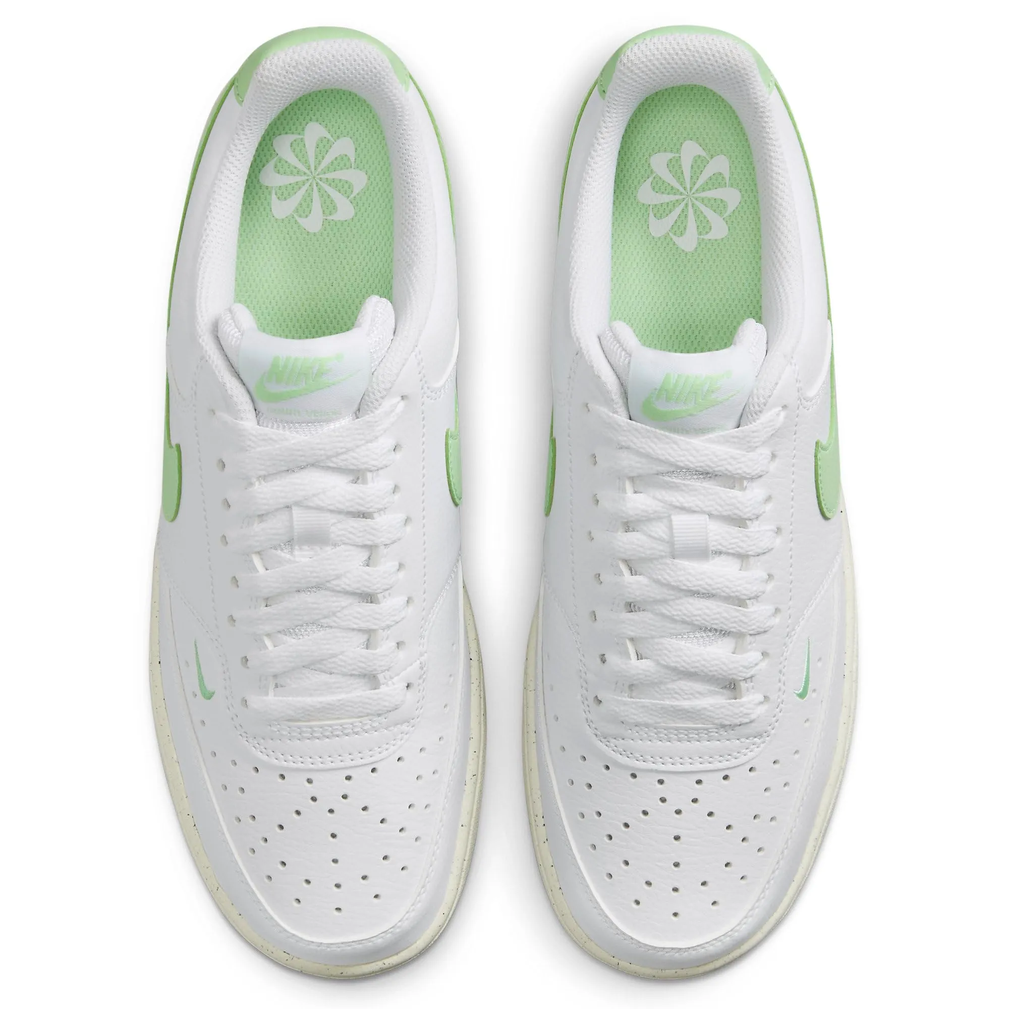 Nike Court Vision Low Next Nature Sneaker - White Vapor Green Sail - FV9952-104 - immagine 5