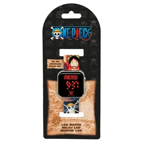 Kids Licensing Orologio Digitale LED One Piece, Rosso - immagine 4