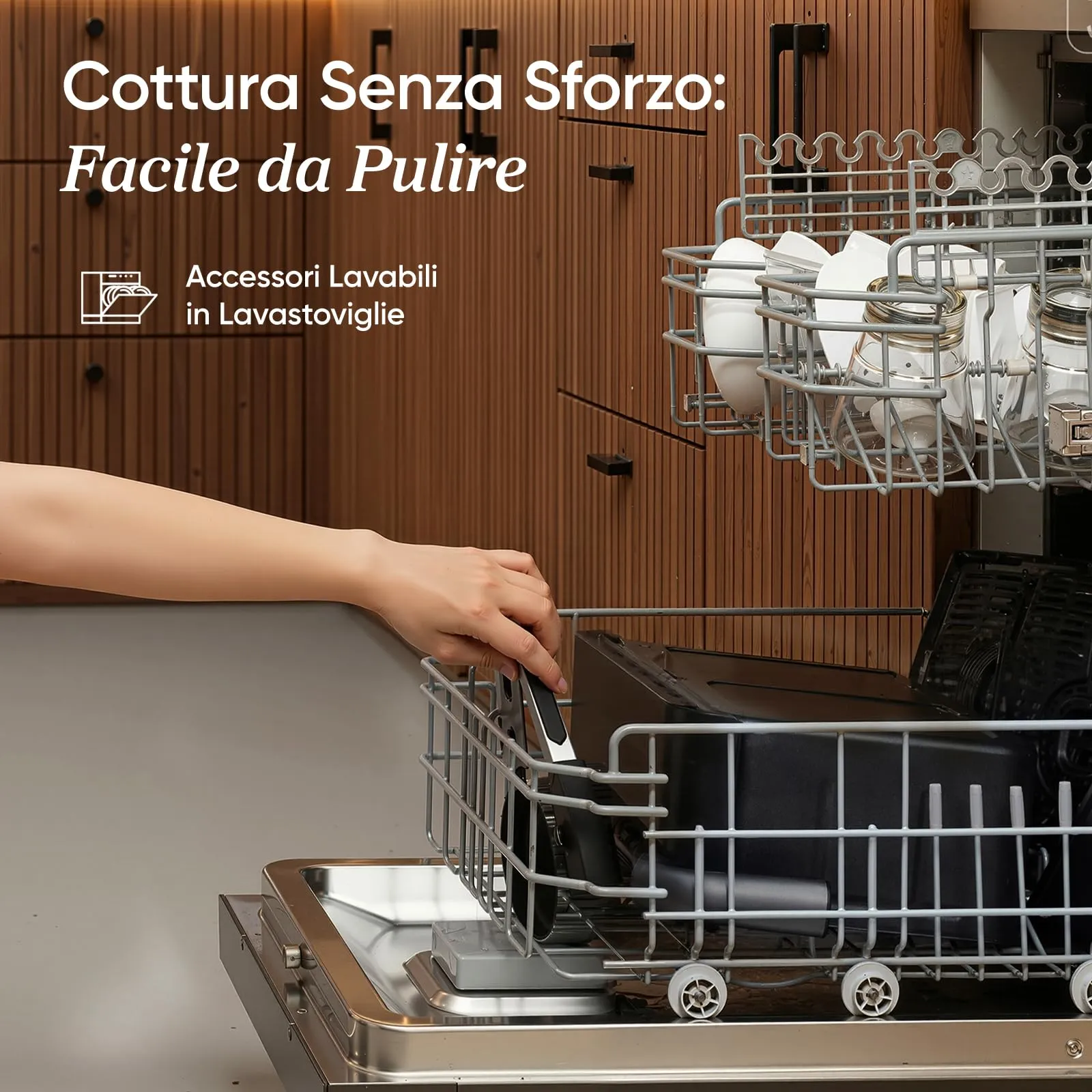 Cosori Twinfry TF102S-IT Friggitrice ad Aria 10 Litri Doppio Cestello 5L+5L con WiFi - immagine 10