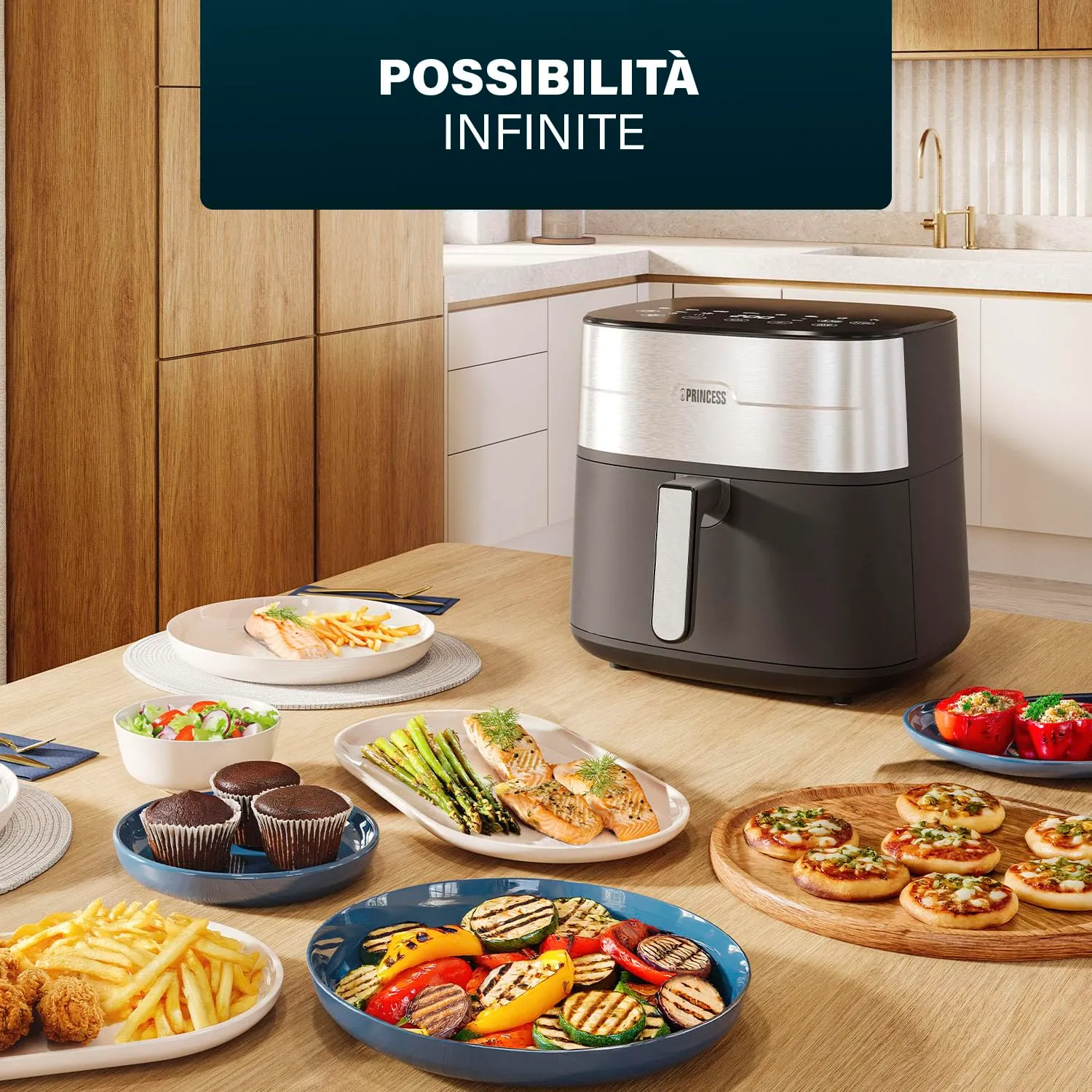 Princess Dual Heat Airfryer 8L XXL, 15 in 1, 2000 W, 182280 - immagine 6