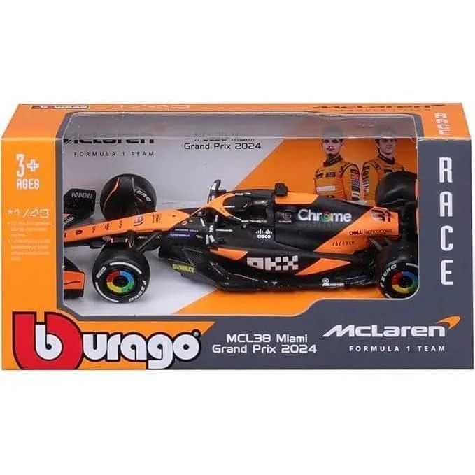Bburago McLaren MCL38 Oscar Piastri #81 2024 Scale 1:43 - immagine 3