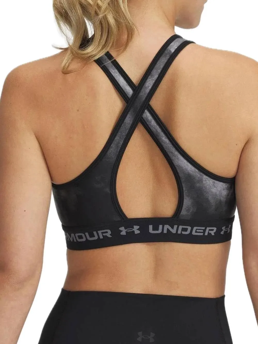 Under Armour Crossback Mid Print 0012 - Black, Large - immagine 2