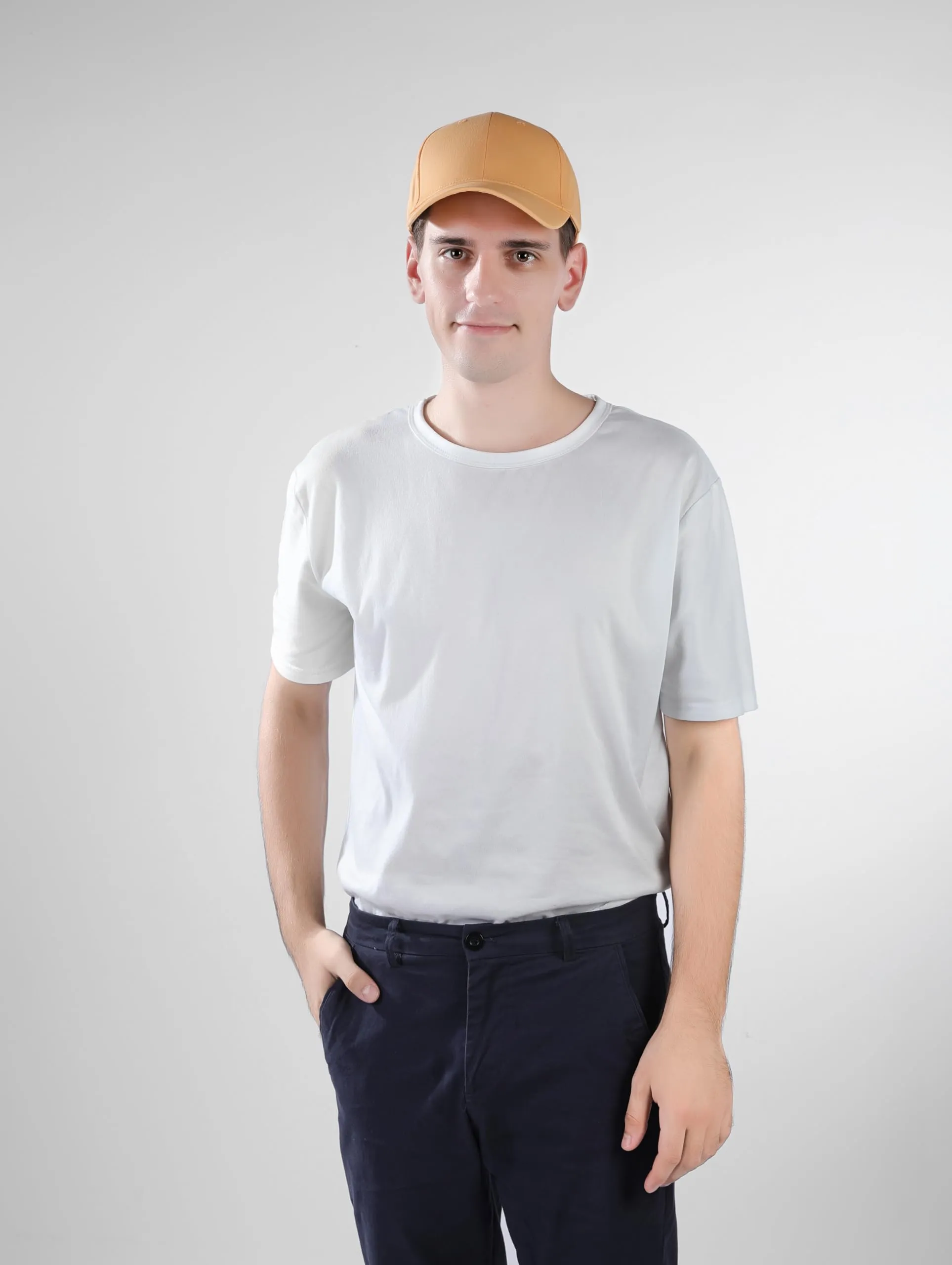 Bella Accessori Cappellino Baseball Regolabile Unisex in Cotone Giallo - immagine 7