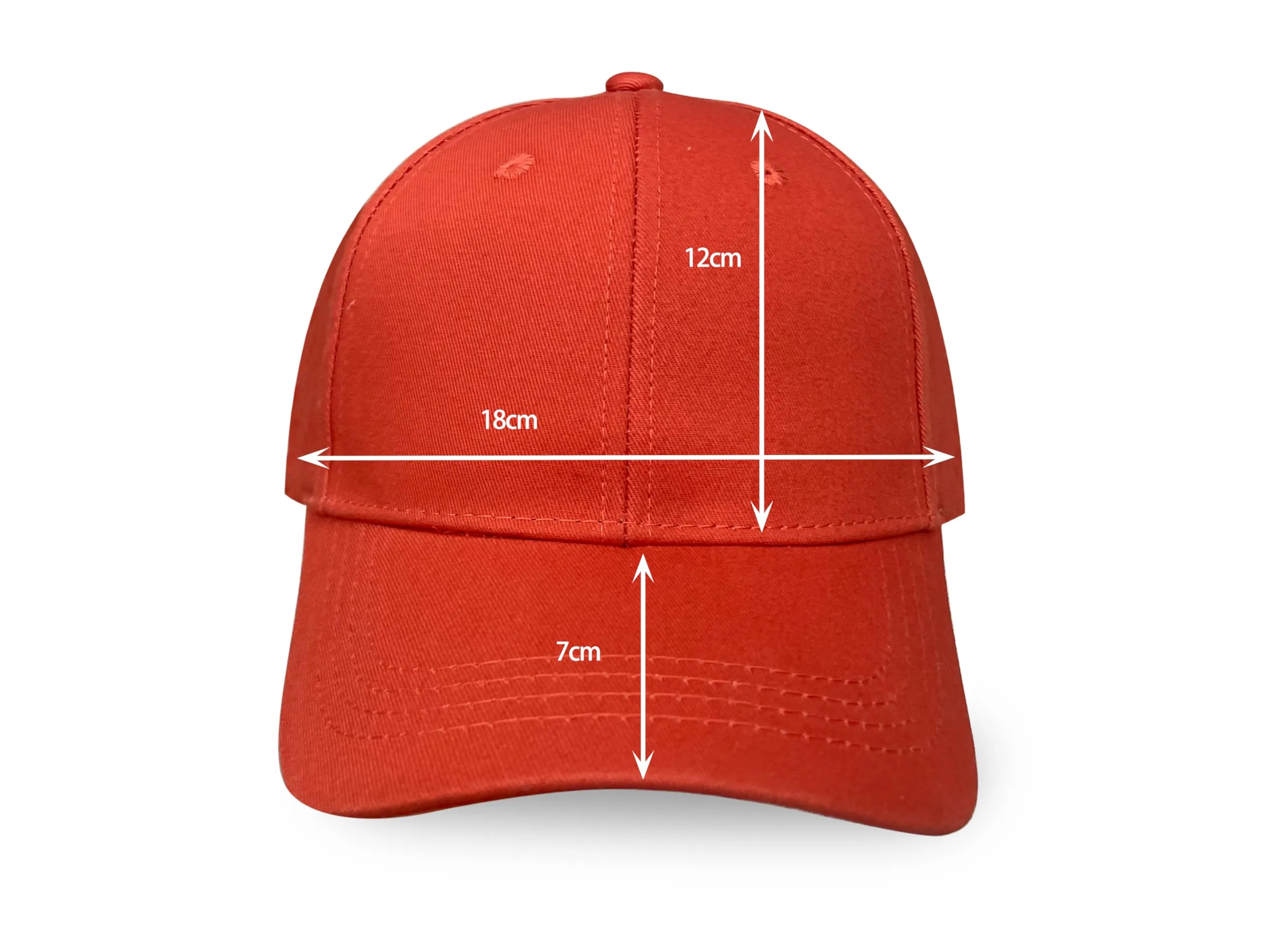 Bella Accessori Cappellino Baseball Regolabile Unisex Arancio Scuro - immagine 4