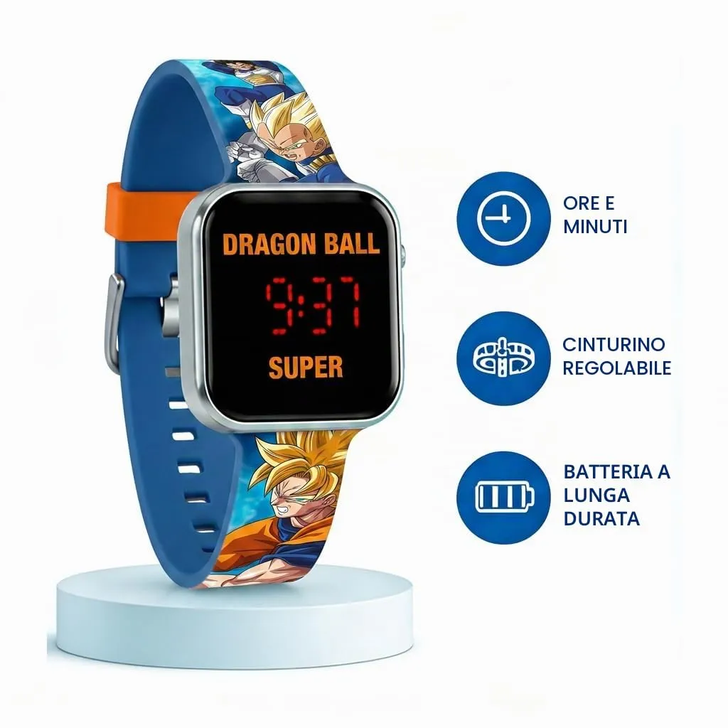 Kids Licensing Orologio Digitale a LED Dragon Ball Blu - immagine 2