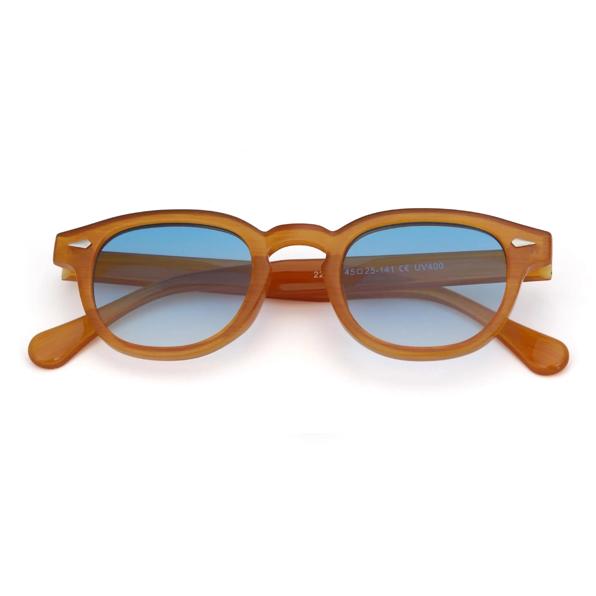 LHSDMOAT Occhiali da sole sportivi ovali vintage stile anni '70 UV400 unisex - immagine 2