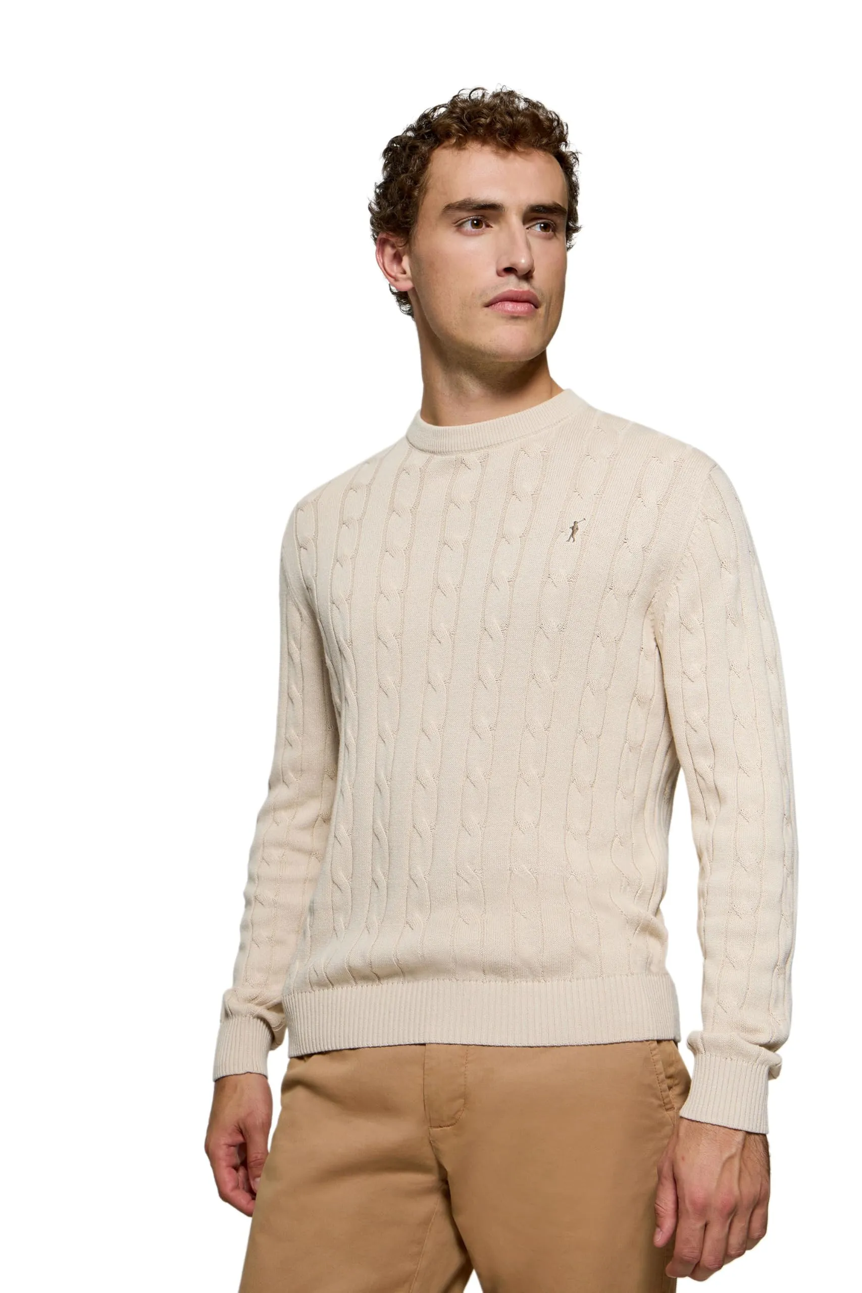 Polo Club Maglione Uomo Lavorato in Cotone con Logo Ricamato - immagine 1