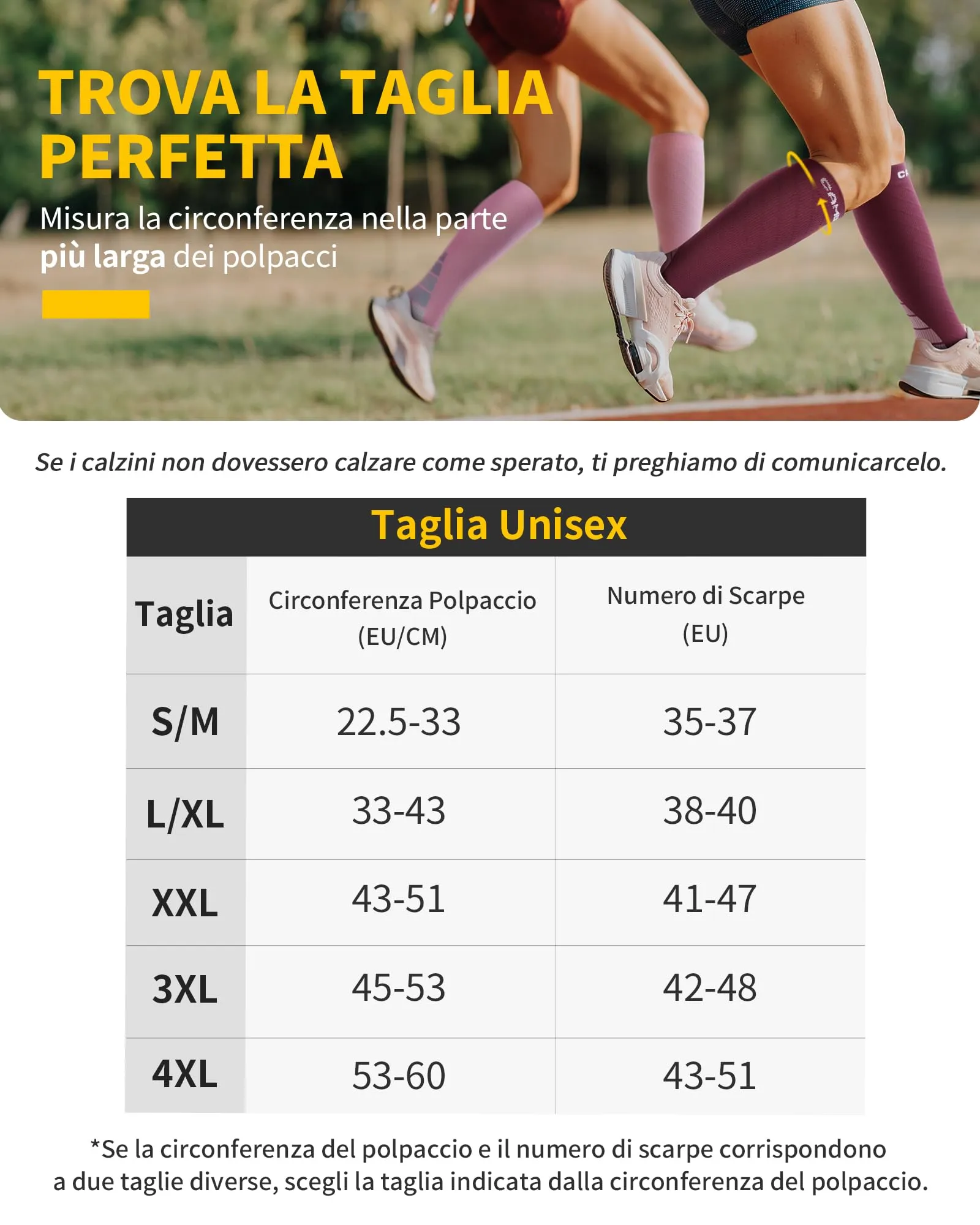 CAMBIVO Calze a Compressione Graduata Donna e Uomo 20-30 mmHg, 2 Paia, XXL, Rosa Chiaro - immagine 2