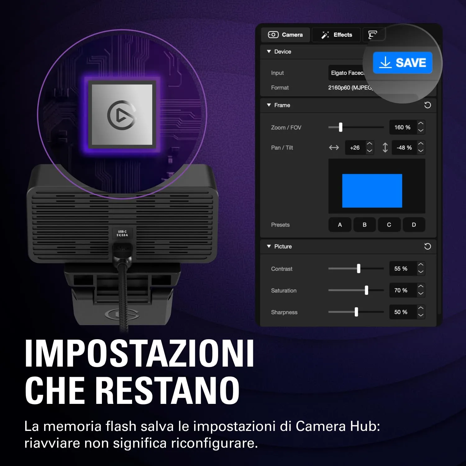 Elgato Facecam 4K Webcam 4K60 - immagine 8