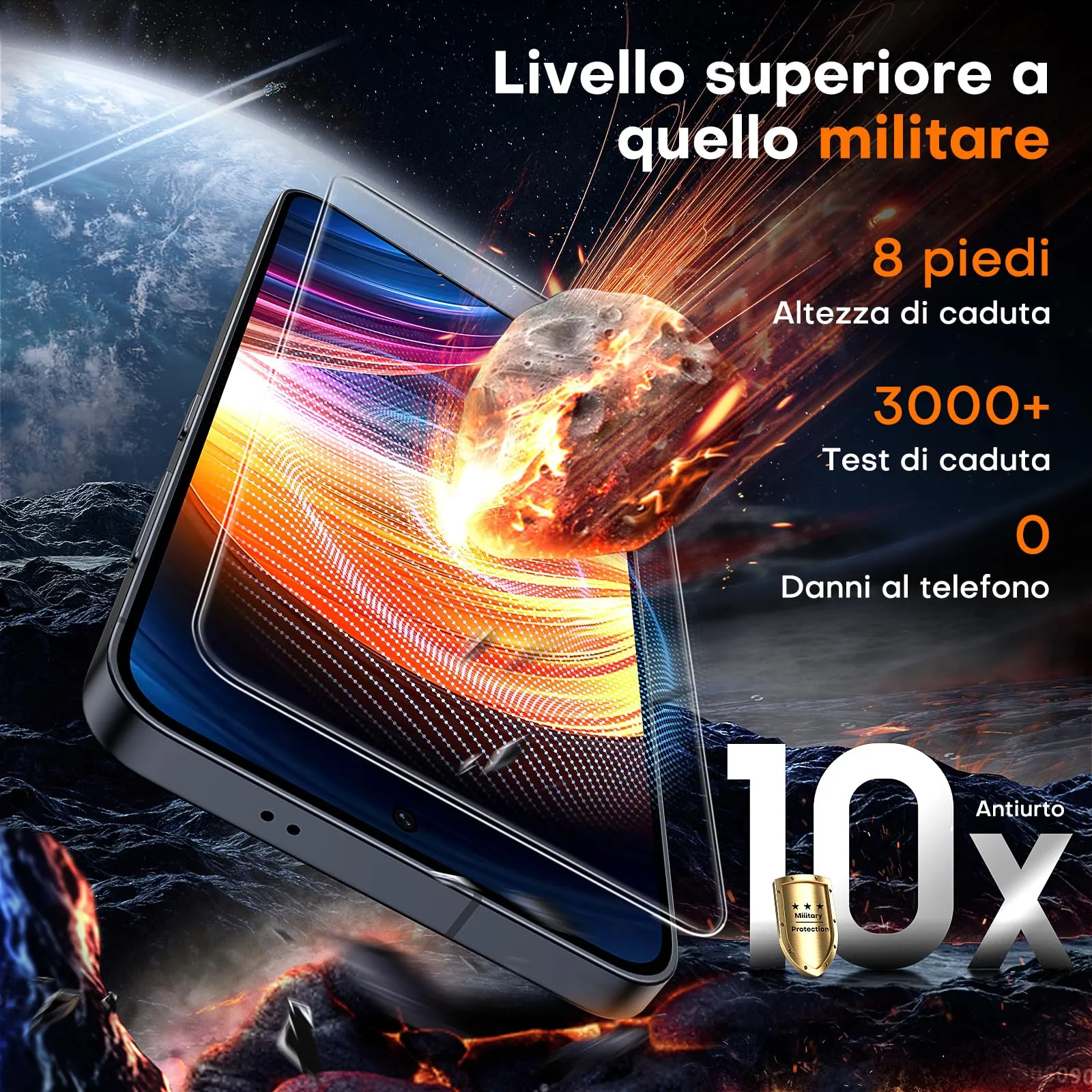 TOCOL Pellicola Protettiva in Vetro Temperato 9H per Samsung Galaxy S25 Plus, Trasparente, 2 Pezzi - immagine 2