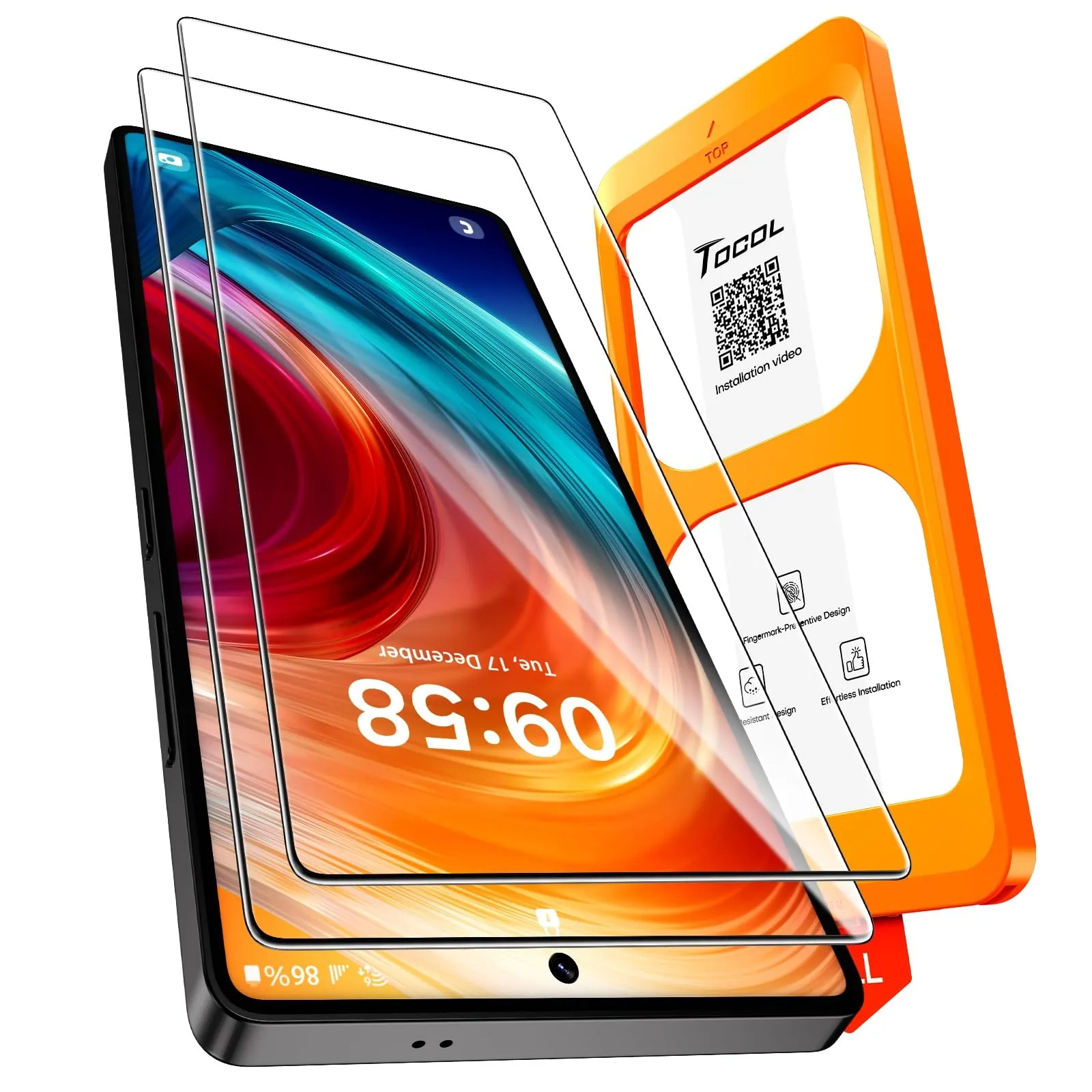 TOCOL Pellicola Protettiva in Vetro Temperato 9H per Samsung Galaxy S25 Ultra, 2 Pezzi - immagine 1