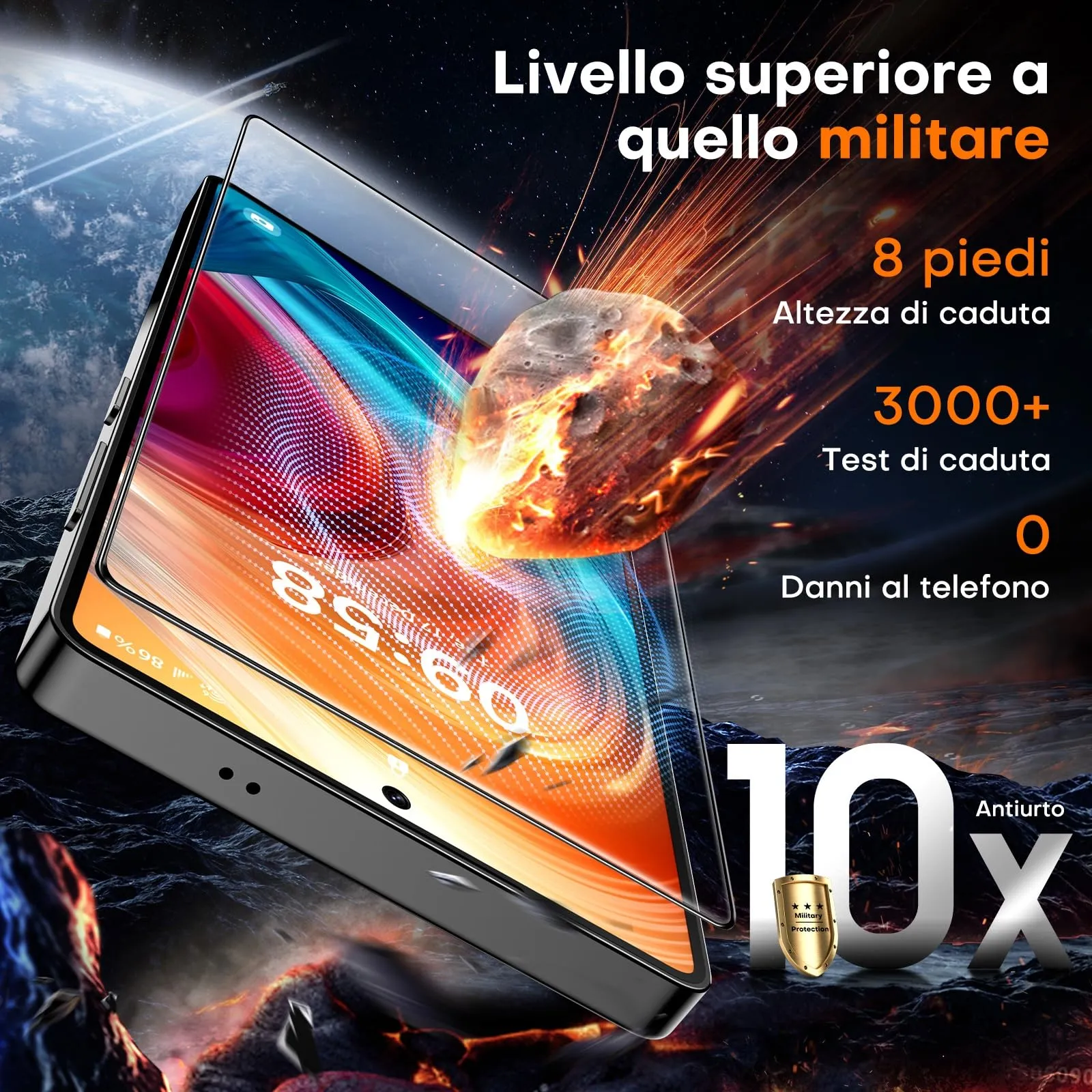 TOCOL Pellicola Protettiva in Vetro Temperato 9H per Samsung Galaxy S25 Ultra, 2 Pezzi - immagine 2