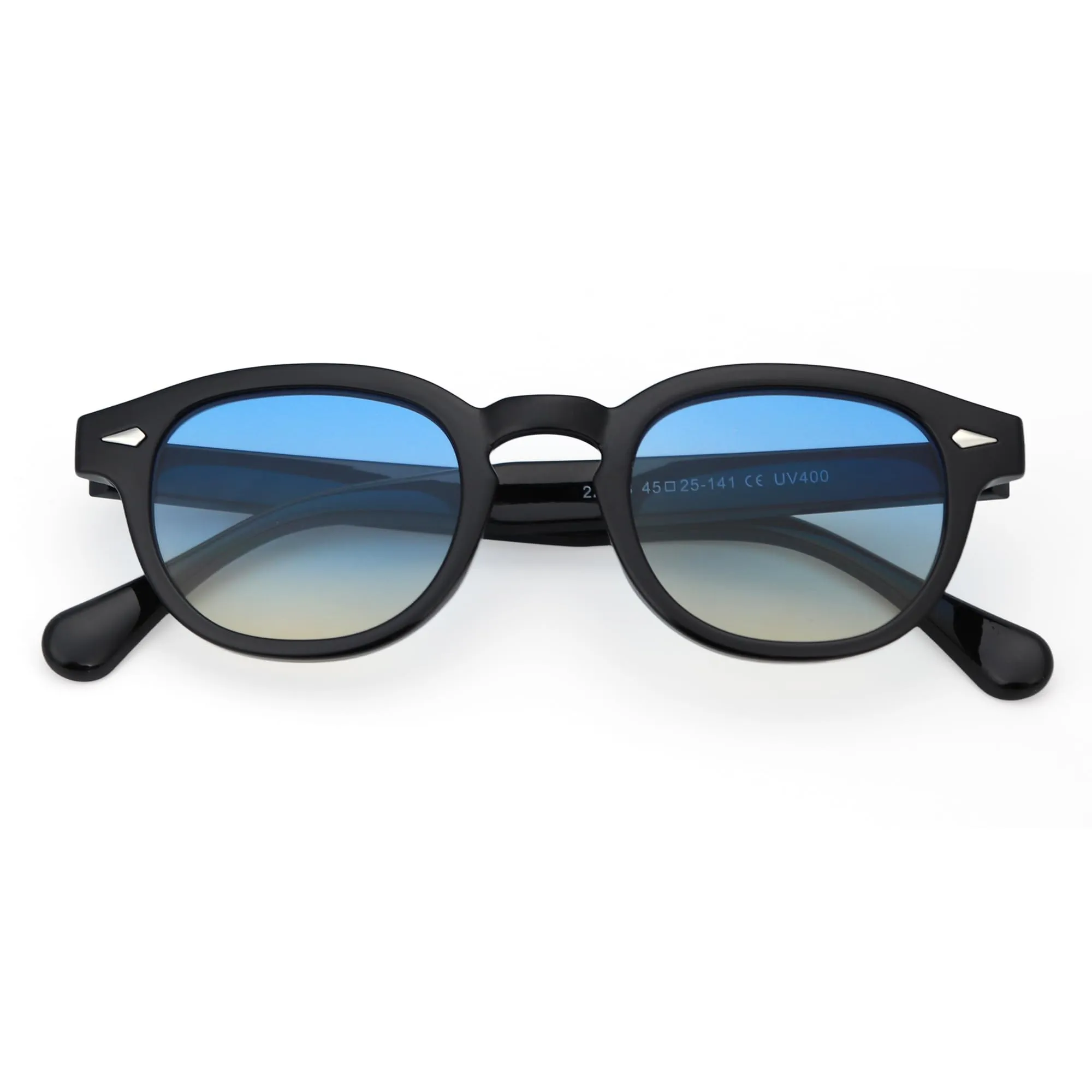 LHSDMOAT Occhiali da sole sportivi ovali vintage stile anni '70 UV400 per uomo e donna - immagine 2