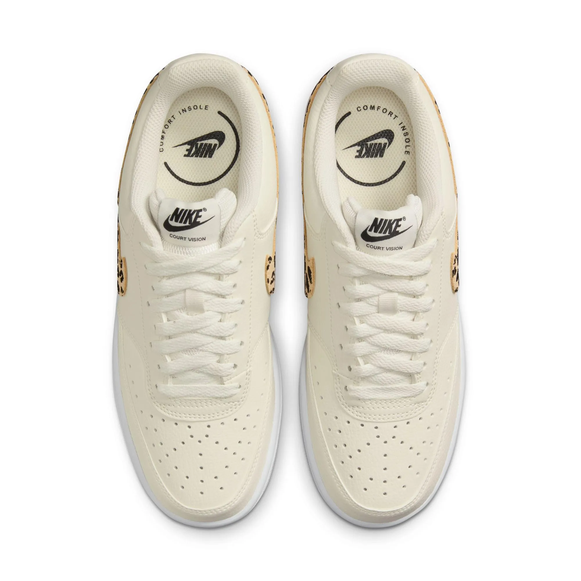 Nike Court Vision Women's HF9552-100, Sail/Black-White-Flax, EU 39 - immagine 3