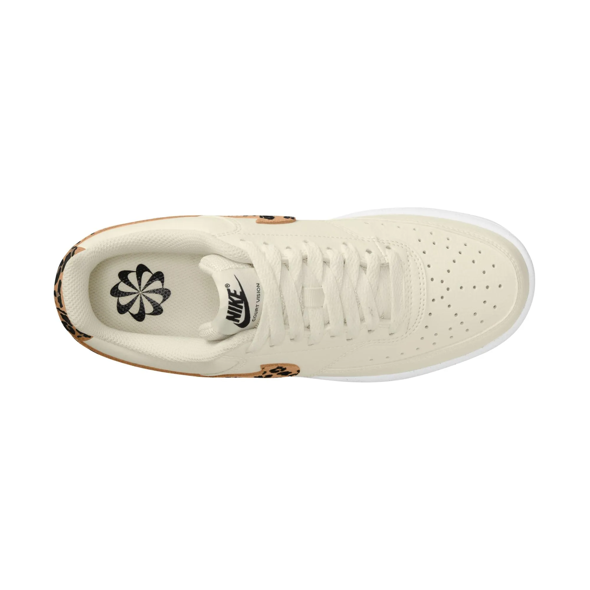 Nike Court Vision Women's HF9552-100, Sail/Black-White-Flax, EU 39 - immagine 7