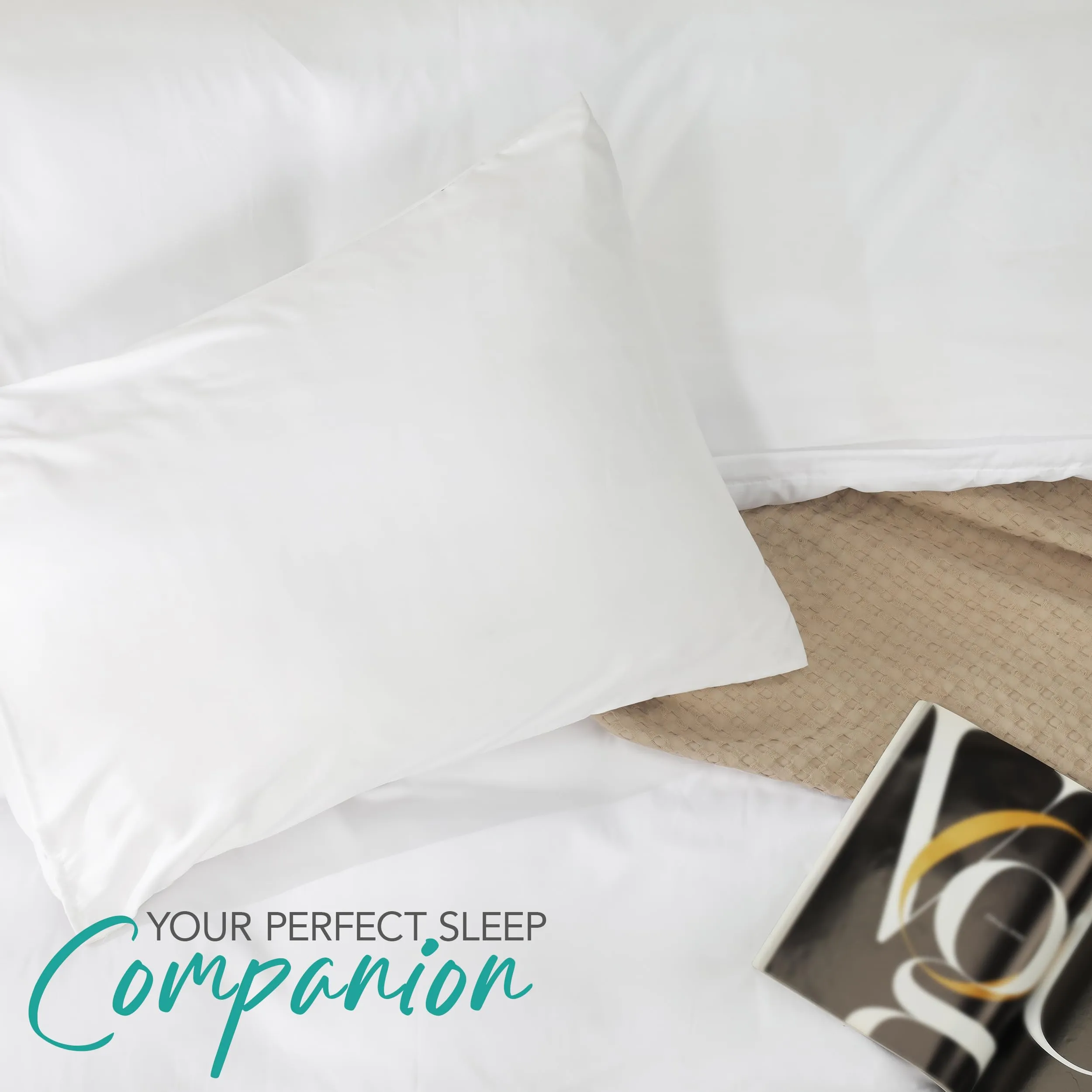 Utopia Bedding Set Copripiumino con Federa, 2 Pezzi, Microfibra Spazzolata, Bianco, Twin/Twin XL - immagine 8