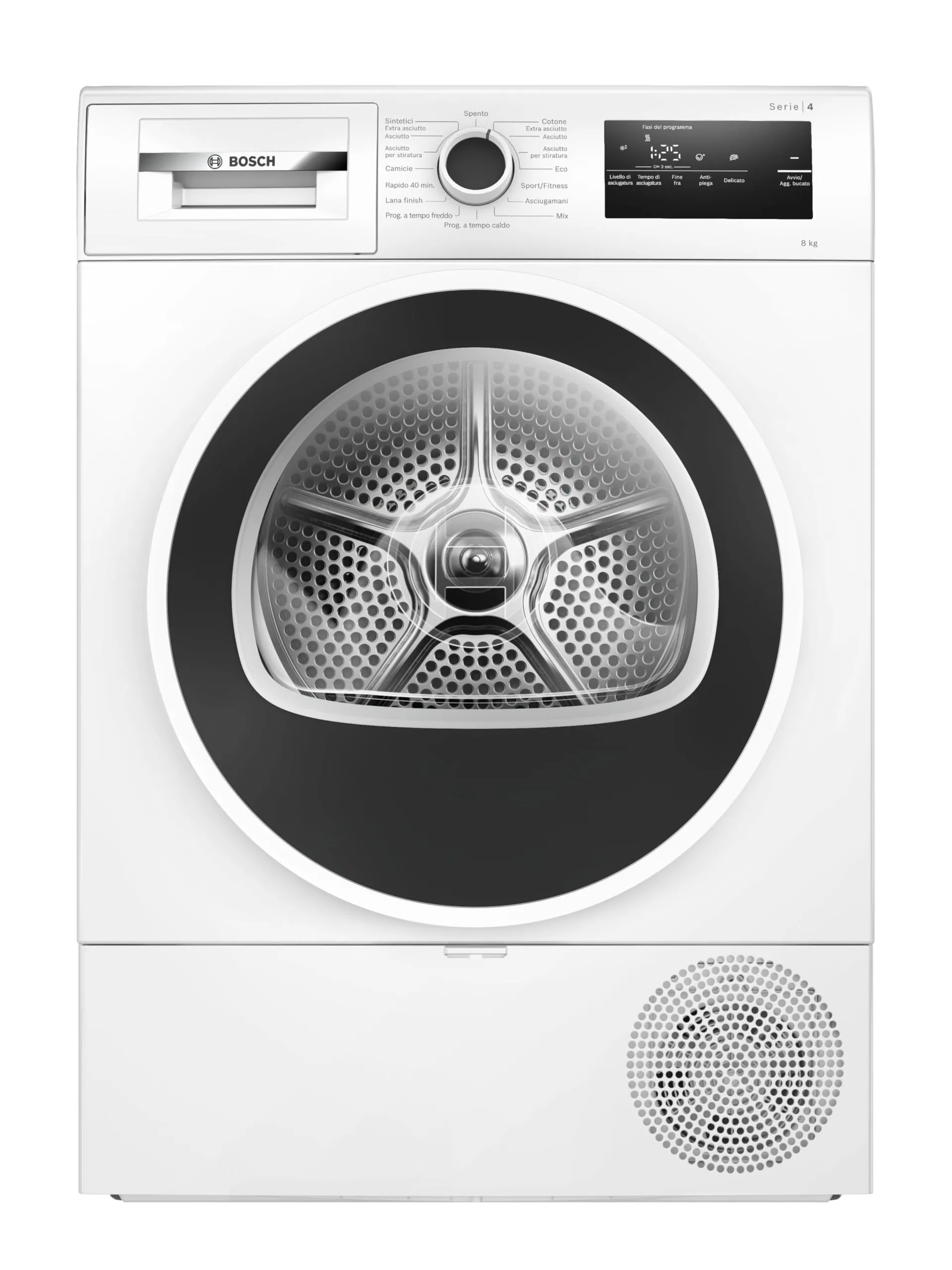 Bosch Serie 4 WTH85218II Asciugatrice a pompa di calore 8kg Bianco - immagine 1