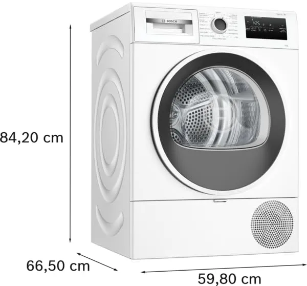 Bosch Serie 4 WTH85218II Asciugatrice a pompa di calore 8kg Bianco - immagine 2