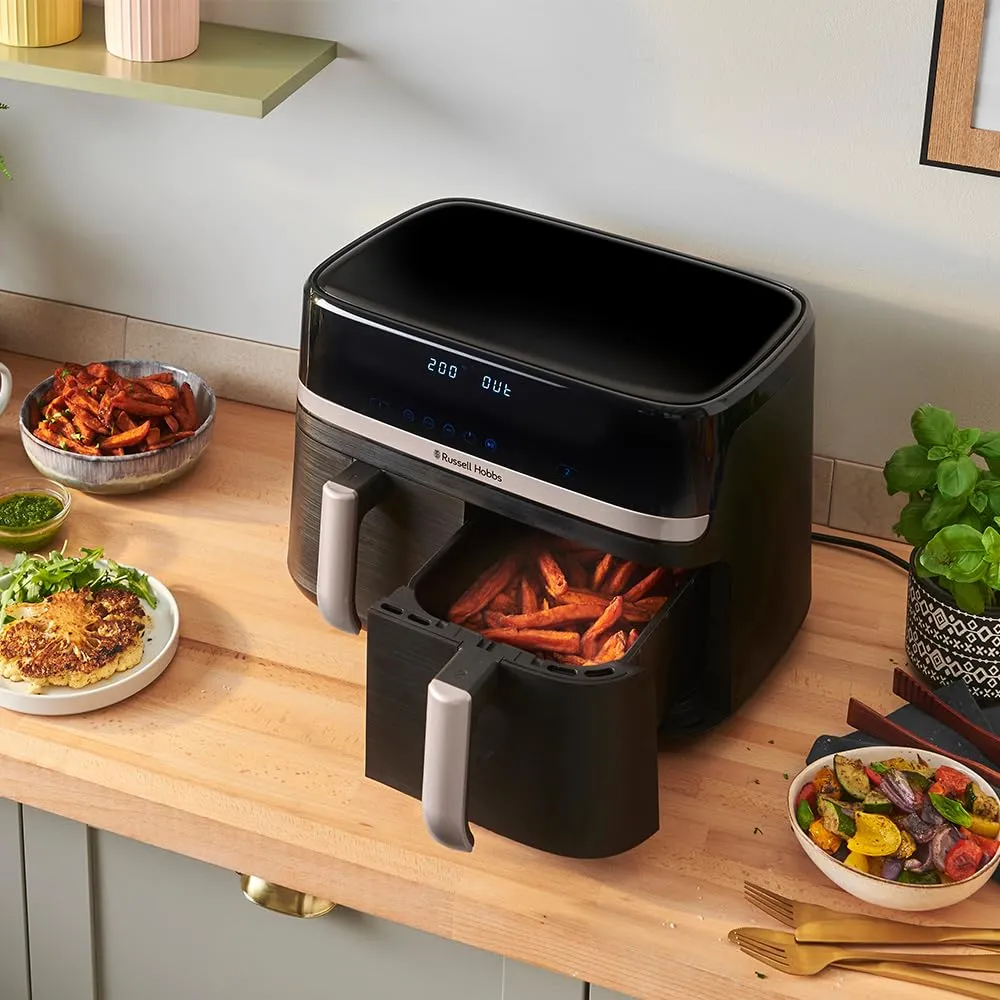 Russell Hobbs Satisfry 27681-56 Friggitrice ad Aria Doppio Cestello 9L - immagine 2
