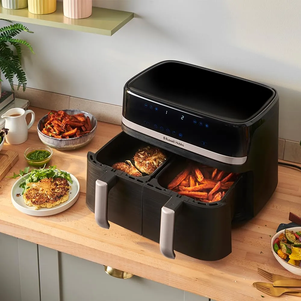 Russell Hobbs Satisfry 27681-56 Friggitrice ad Aria Doppio Cestello 9L - immagine 5