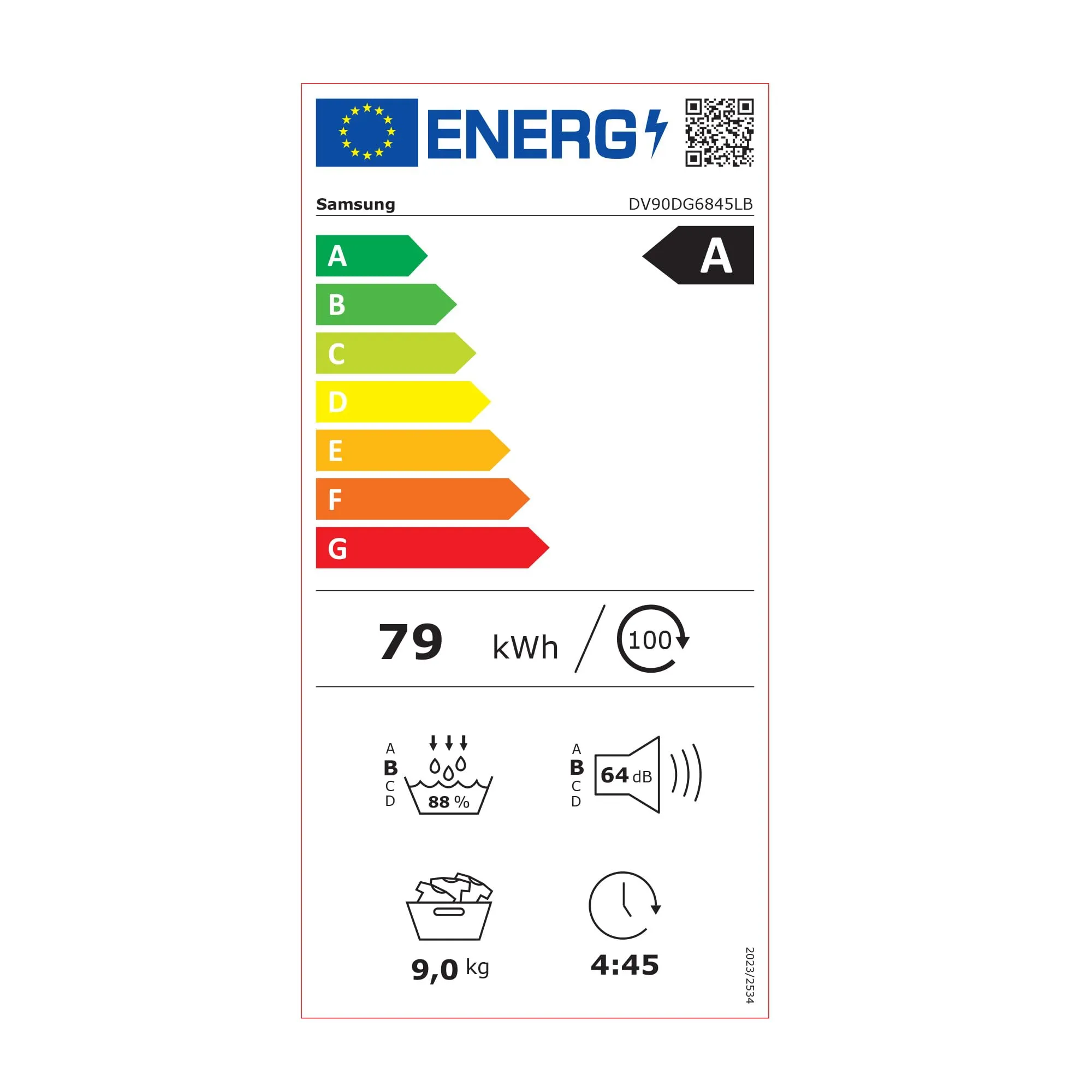 Samsung Asciugatrice AI Control DV90DG6845LB/U3, 9 kg, Pompa di Calore, Wifi, QuickDrive, AI Dry, Nero - immagine 9