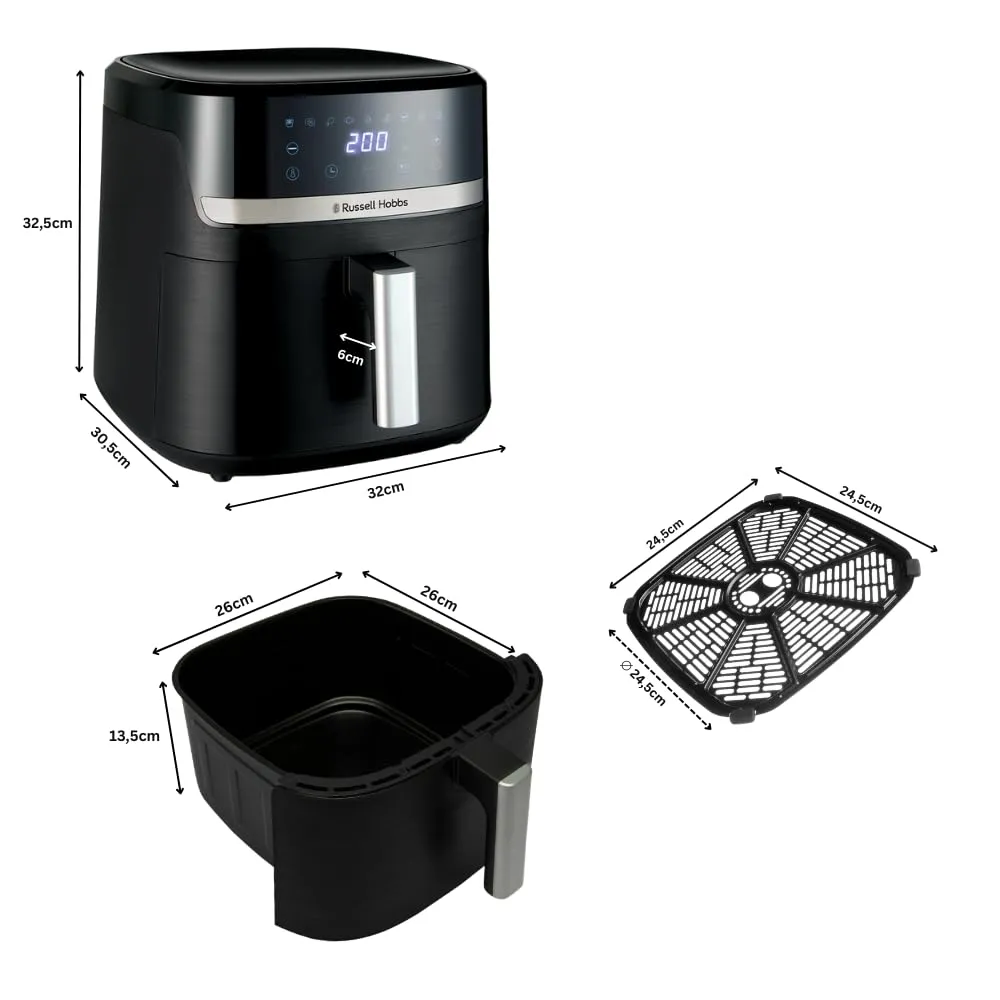 Russell Hobbs Satisfry Friggitrice ad Aria XXL, 8,3 L, 9 Programmi - immagine 12