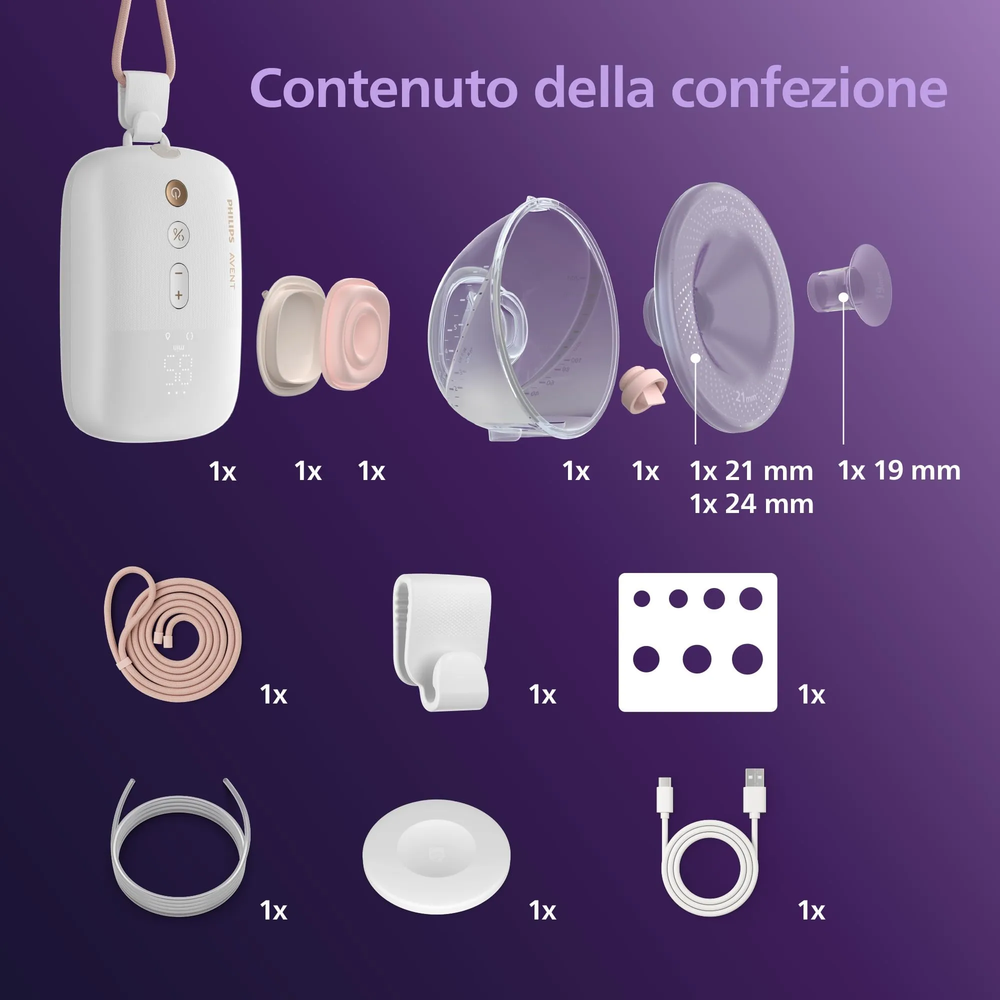 Philips Avent Tiralatte Elettrico Singolo a Mani Libere SCF531/11 - immagine 7