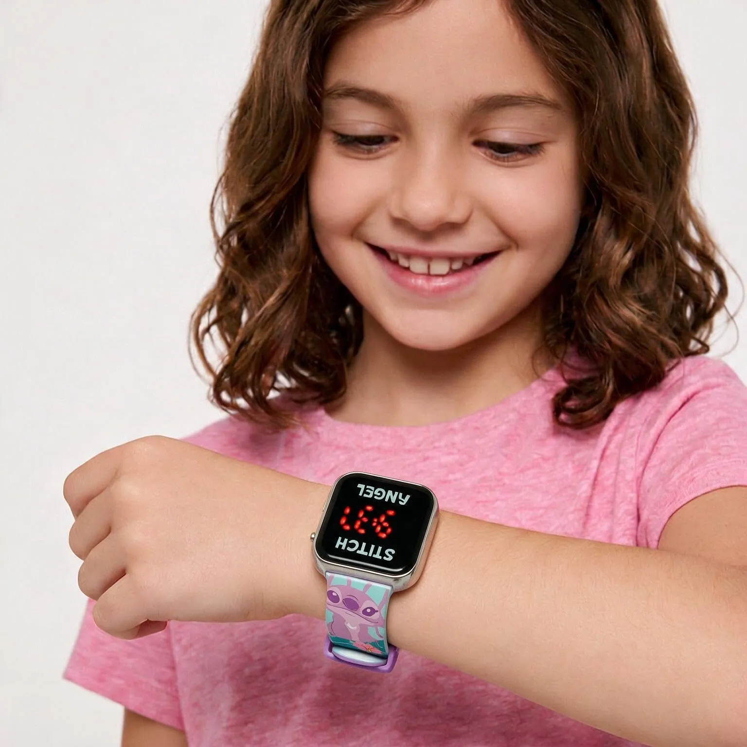 Kids Licensing Orologio Digitale a LED Stitch Tropical, Rosso - immagine 3