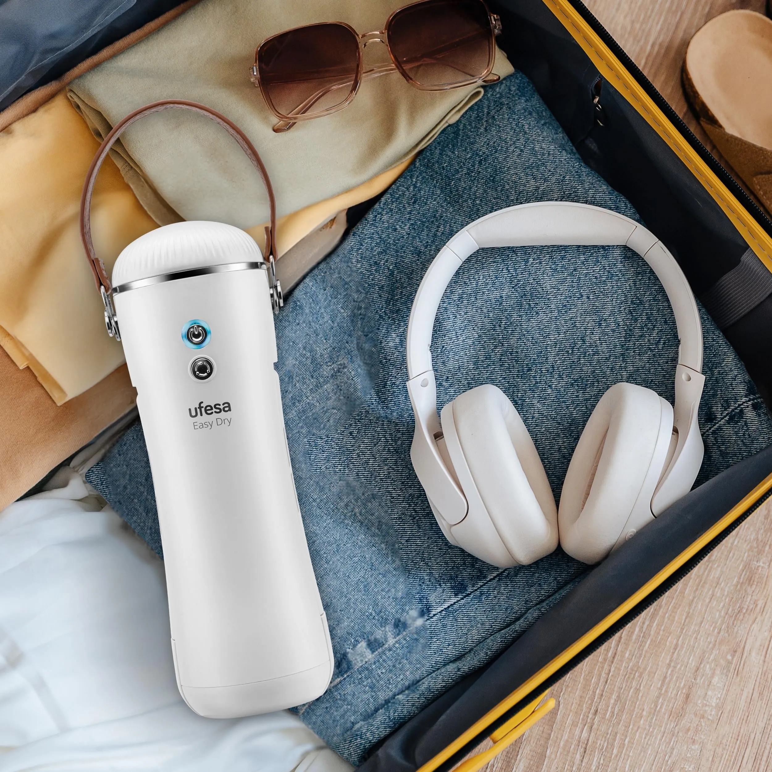 Ufesa Easy Dry Asciugatrice Portatile con Luce UV, Disinfettante e Deodorante, Borsa da Viaggio Inclusa - immagine 6