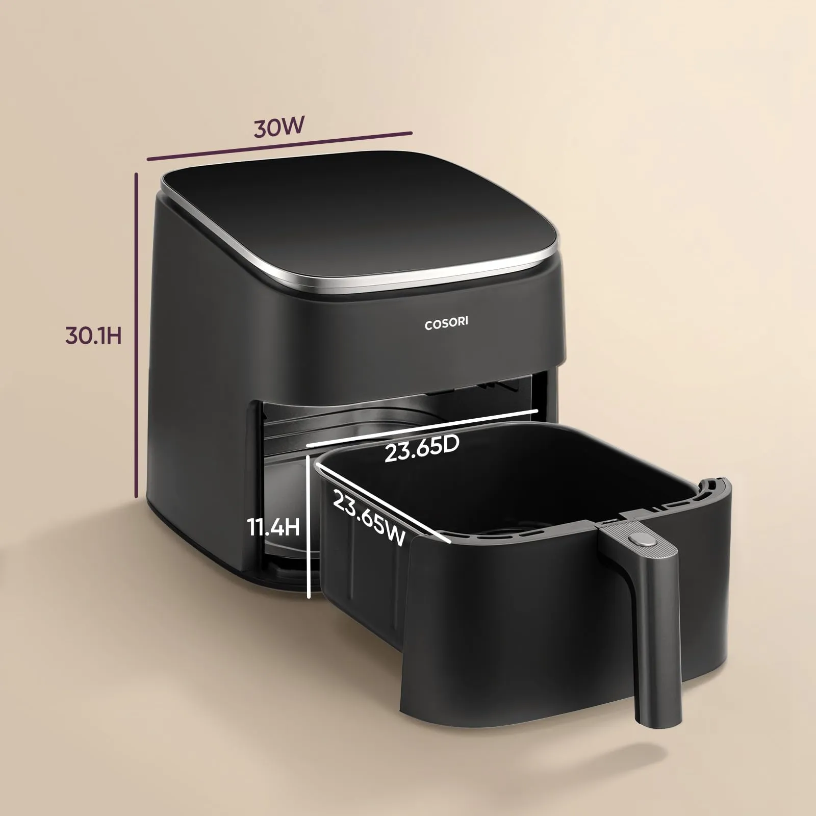Cosori Turbo Blaze Friggitrice ad Aria 6 Litri, Motore DC, 9 Funzioni, 1725W, CAF-DC601-KEU - immagine 10