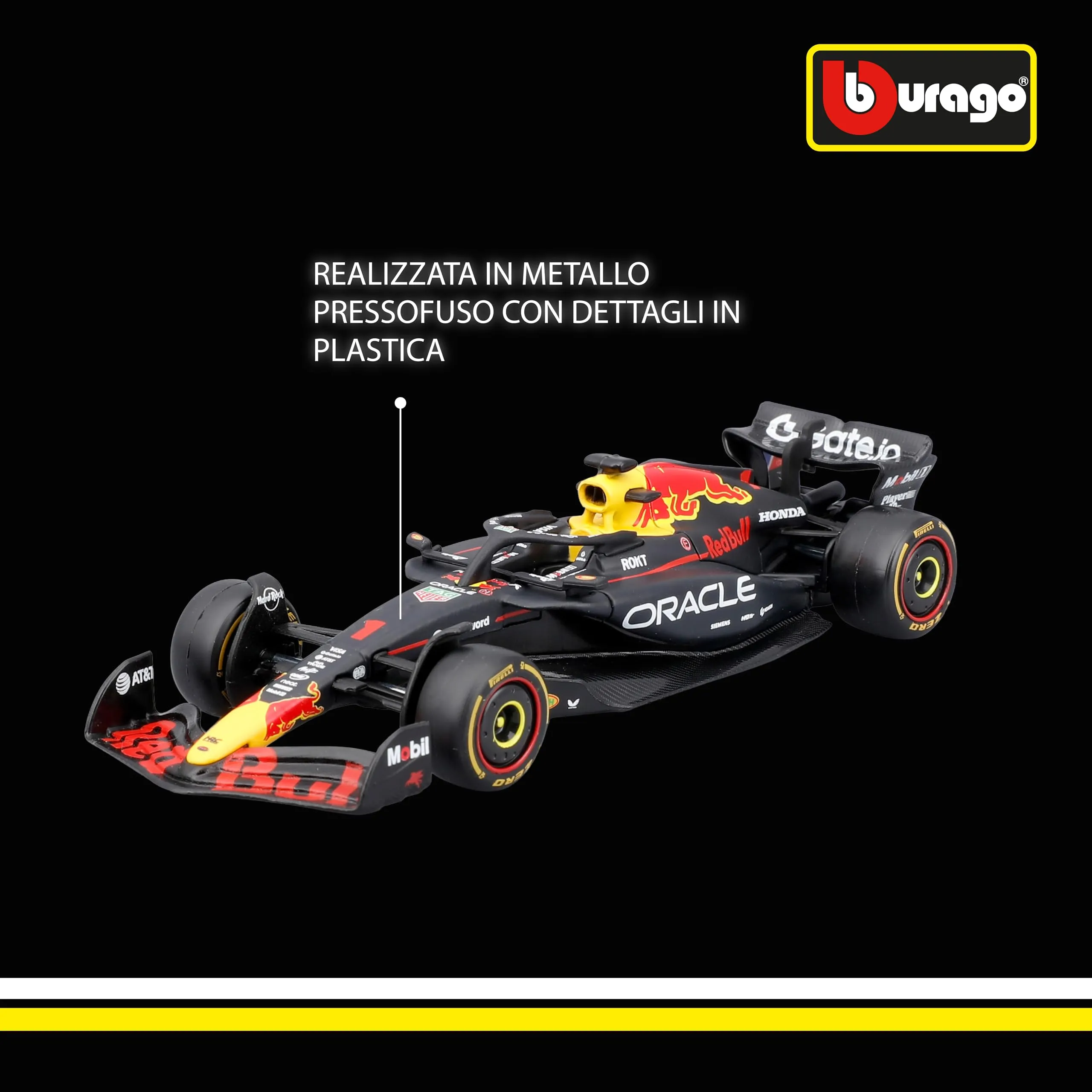 Bburago Red Bull Racing RB21 2025 Max Verstappen 1:43 Diecast Model Car - immagine 5