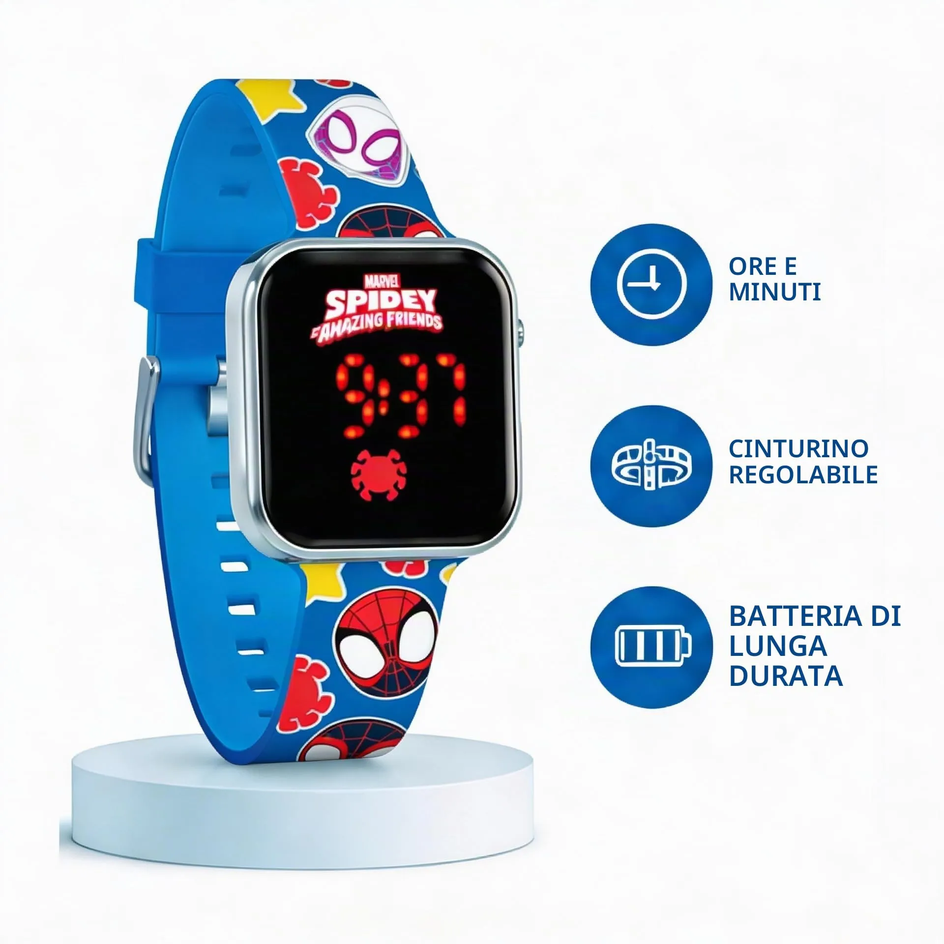 Kids Licensing Orologio Digitale a LED Spidey SPF4018 - immagine 2