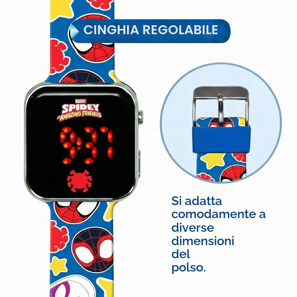 Kids Licensing Orologio Digitale a LED Spidey SPF4018 - immagine 3