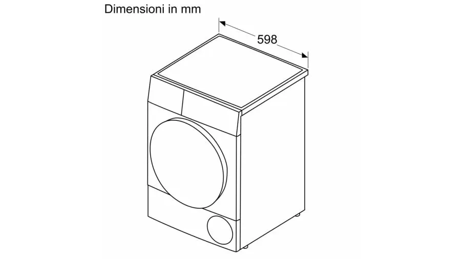 Bosch Serie 8 WQB245B0IT Asciugatrice a pompa di calore 9kg Bianco - immagine 6