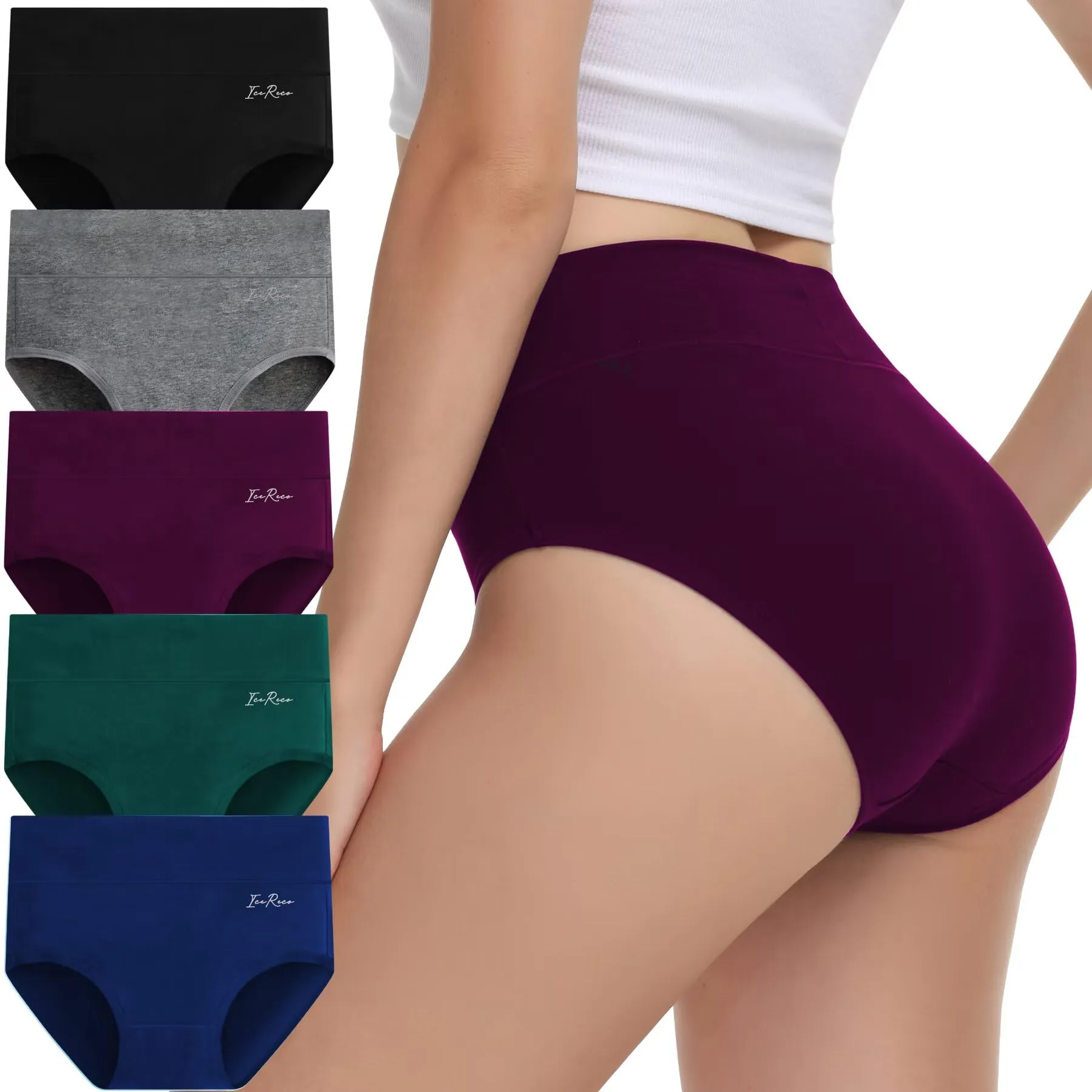 IceReco Mutande Donna in Cotone Vita Alta Contenitive, Taglia S - immagine 1