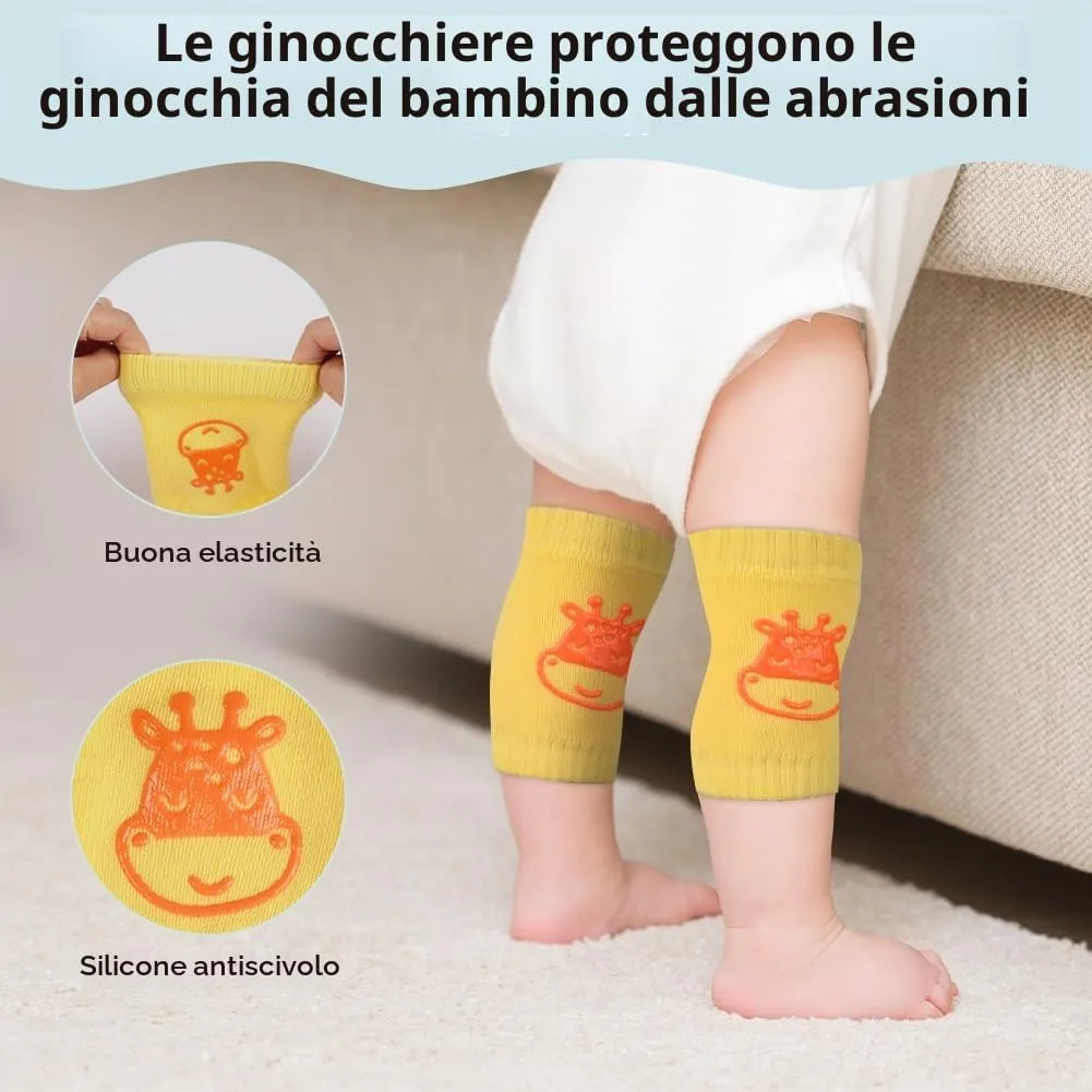Vicloon Protezione Testa e Ginocchia per Neonato, Cuscino di Sicurezza Regolabile per Gattonare e Camminare, Mostro Blu - immagine 5