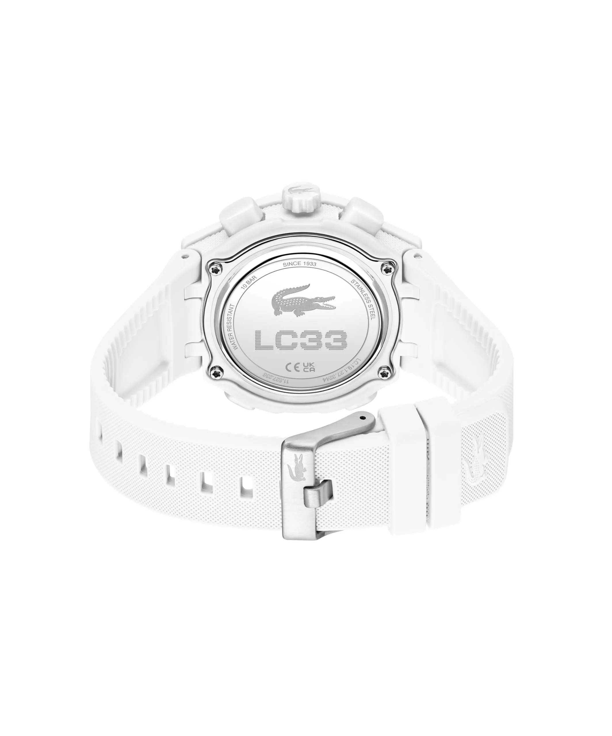 Lacoste LC33 Orologio Multifunzione Analogico-Digitale da Donna, Cinturino in Silicone Bianco - 2001430 - immagine 4